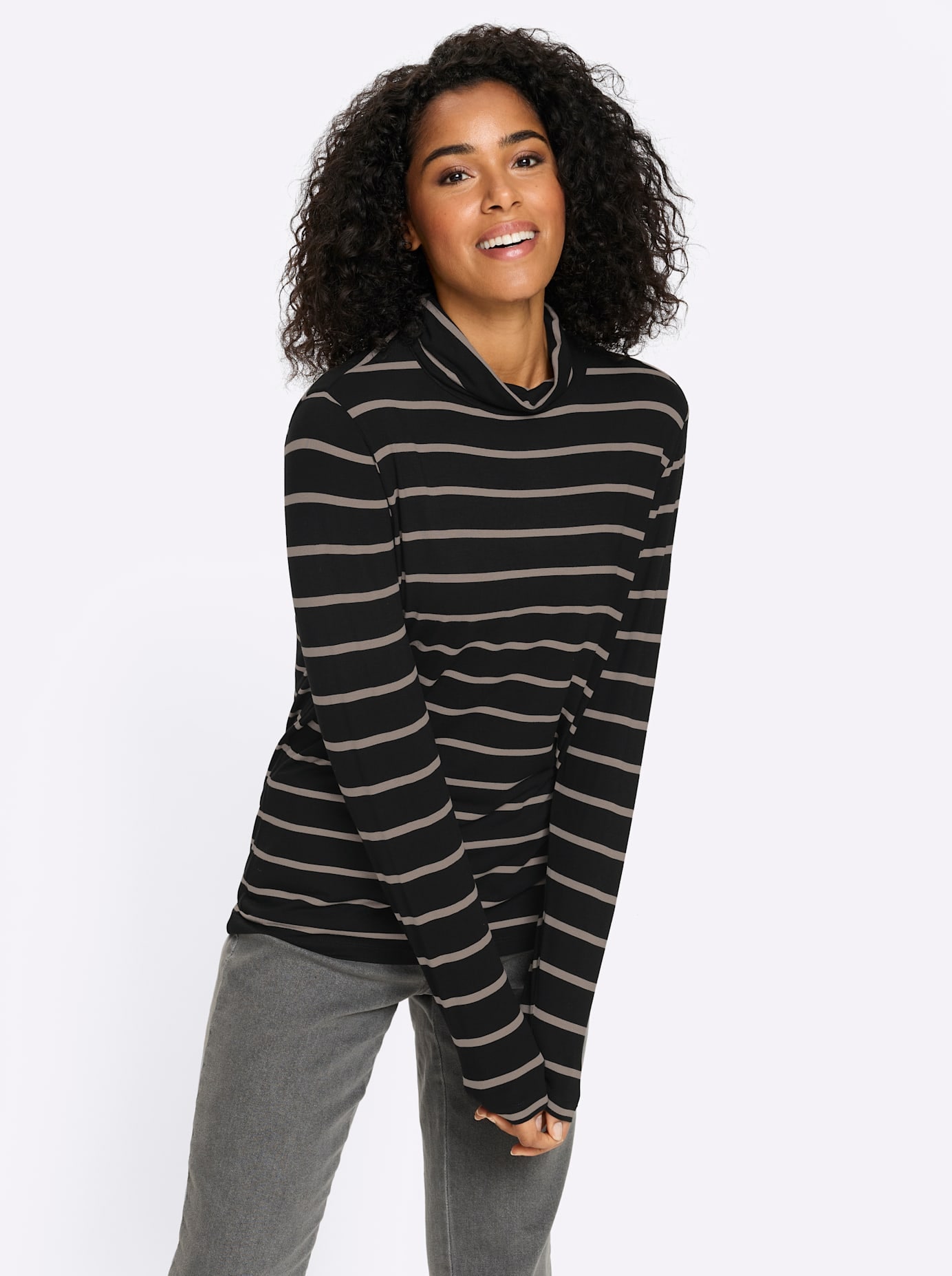 Classic Basics Rollkragenshirt »Stehkragen-Shirt« 1