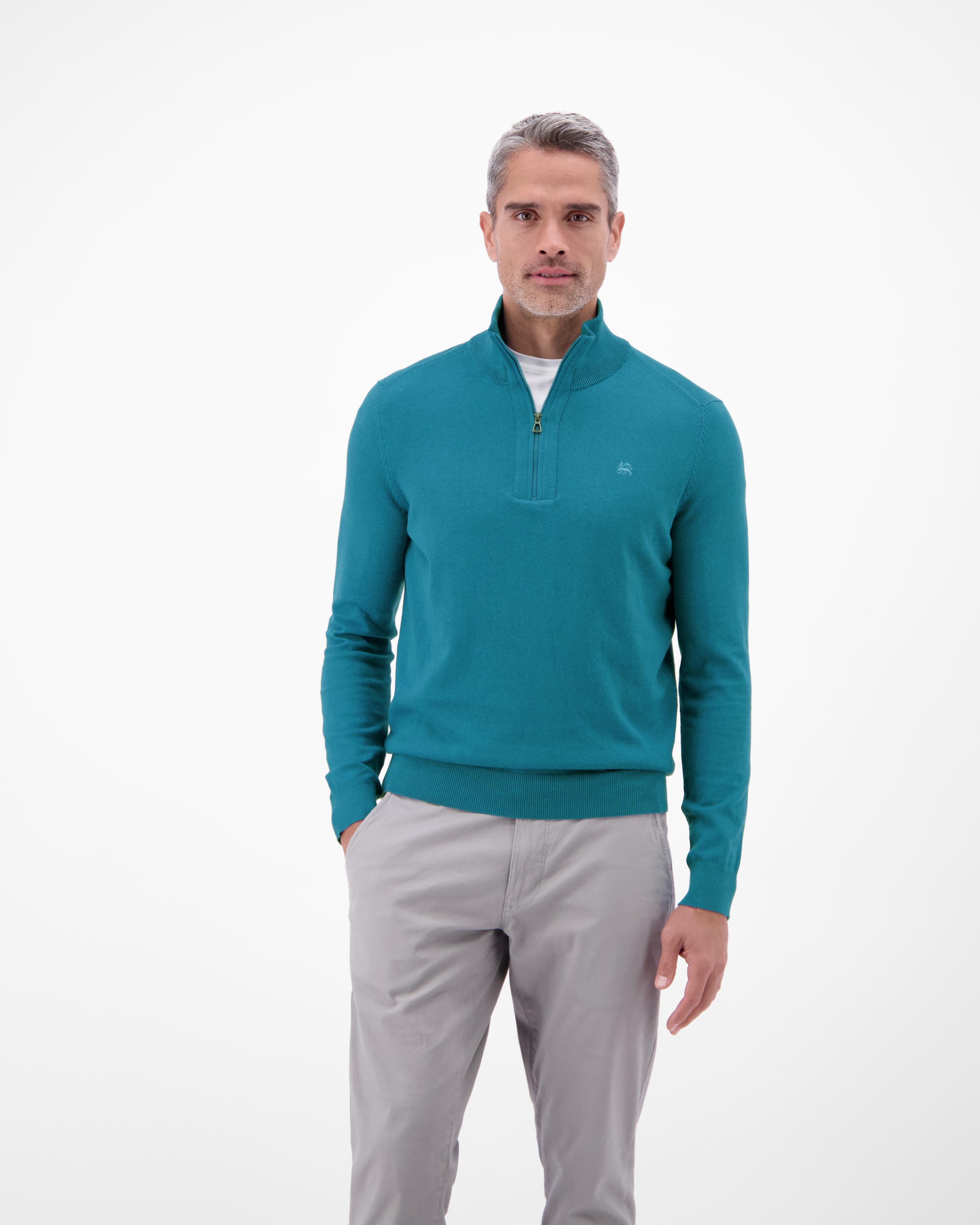 Image of LERROS Troyer "Flachstrickpullover mit Troyerkragen"