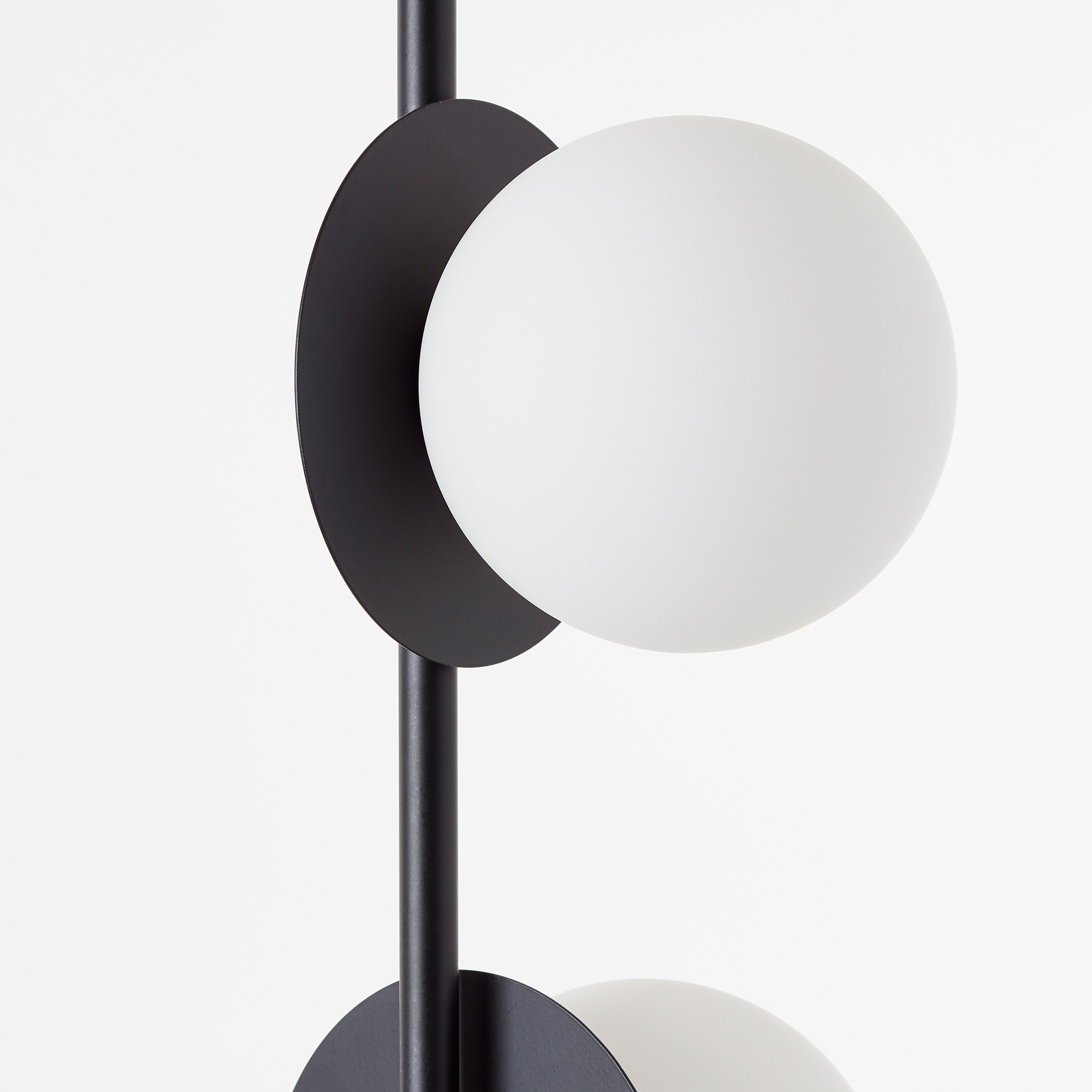 Places of Style Stehlampe »Tennessee«, 3 flammig, Leuchtmittel G9 | ohne Leuchtmittel, 3 x G9, max. 10W, schwarz/weiss