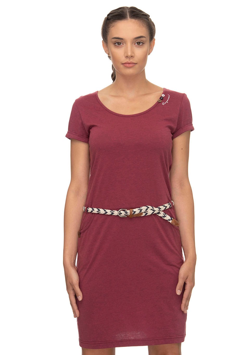 Image of Ragwear Shirtkleid »MONTANA ORGANIC«, (2 tlg., mit abnehmbarem Gürtel), mit seitlichen Eingrifftaschen bei Ackermann Versand Schweiz