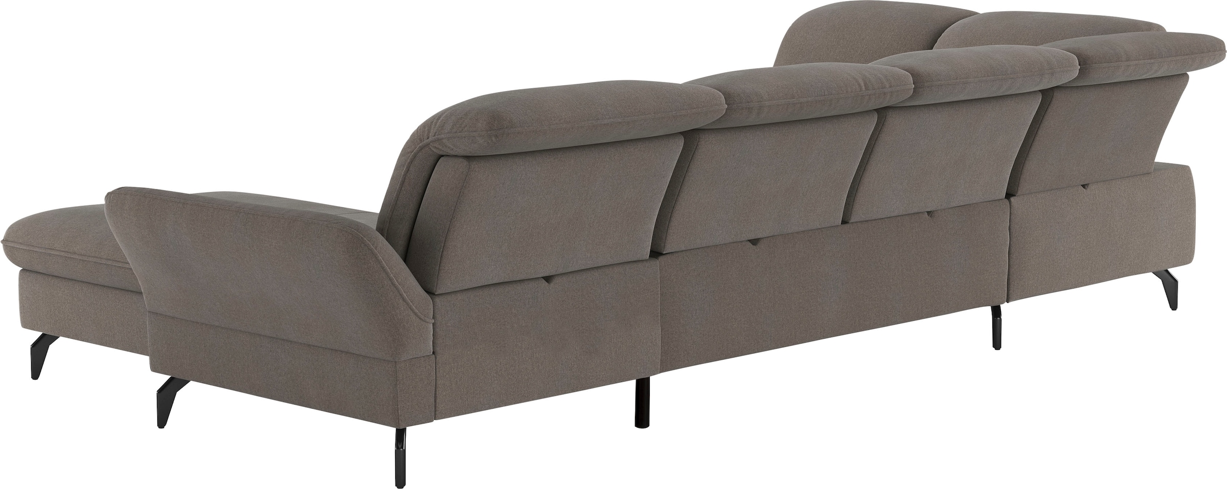 sit&more Wohnlandschaft »Leandro U-Form«, Wahlweise mit Bett-, Kopfteil - und Armlehnfunktion, sowie Bettkasten