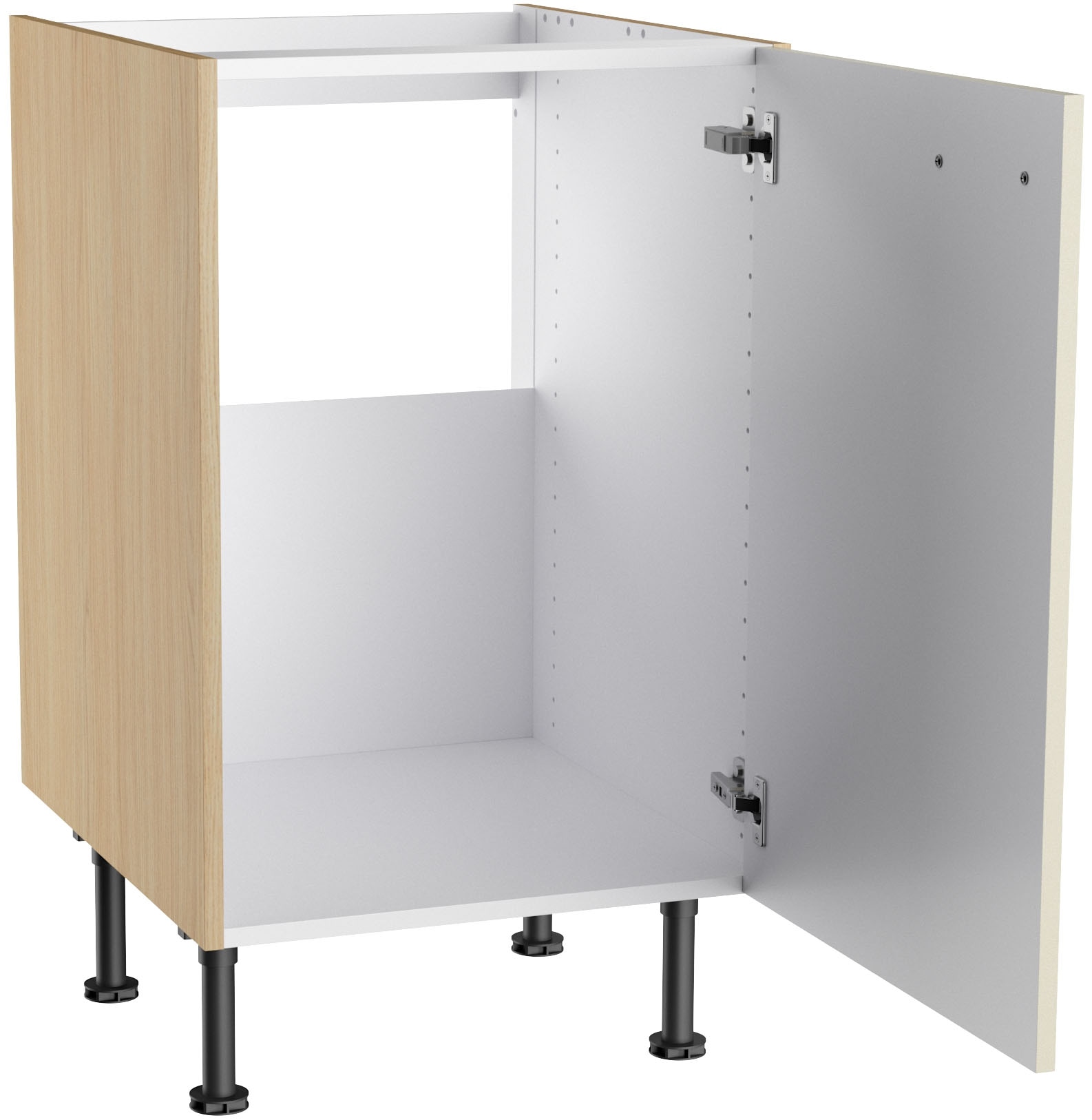 KOCHSTATION Meuble évier »KS-Lucy« Breite 50 cm, mit 1 Tür, höhenverstellbare Füsse, Soft-Close