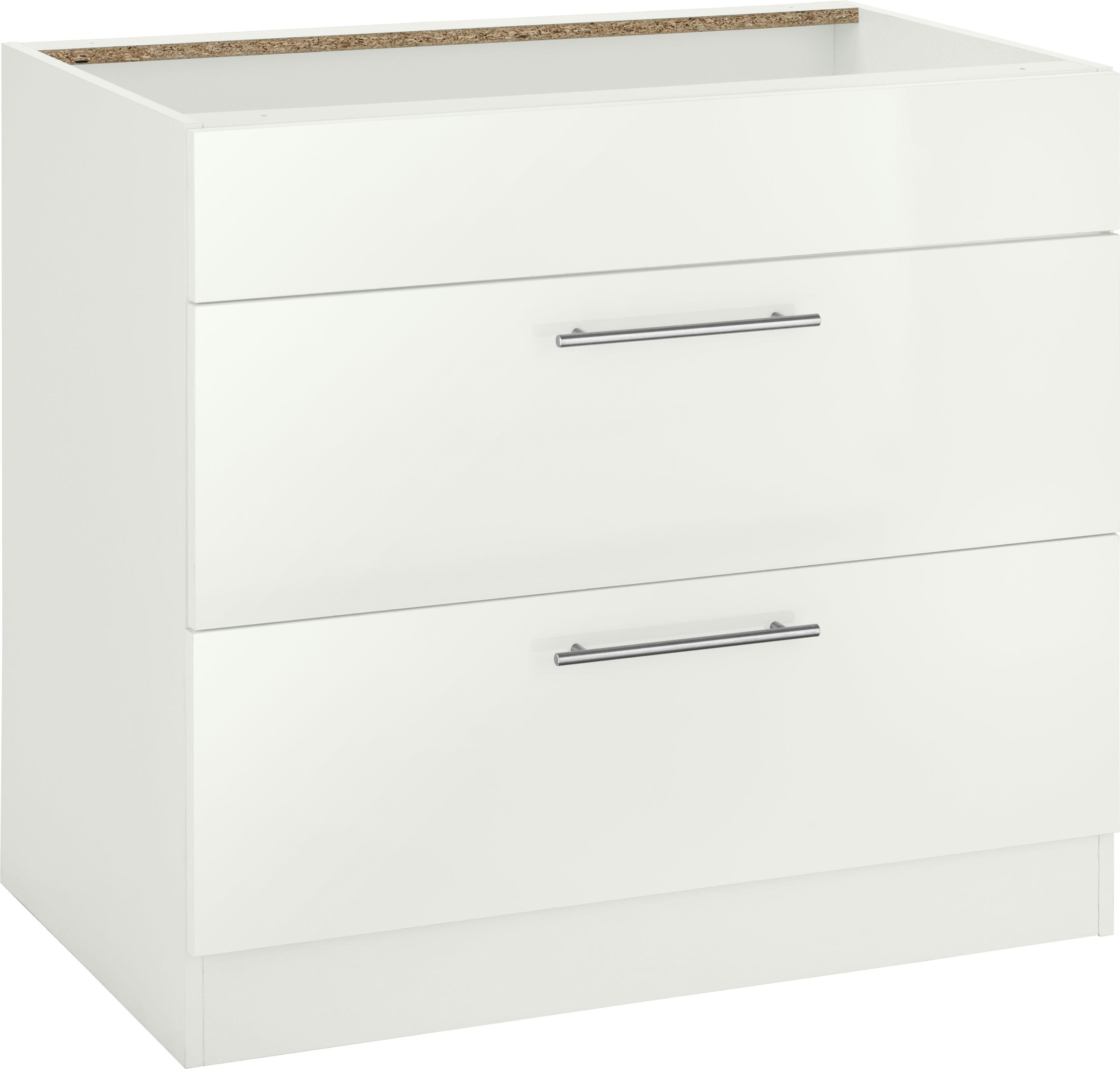 wiho Küchen Armoire d'encastrement pour table de cuisson »Cali« 90 cm de large, sans plan de travail
