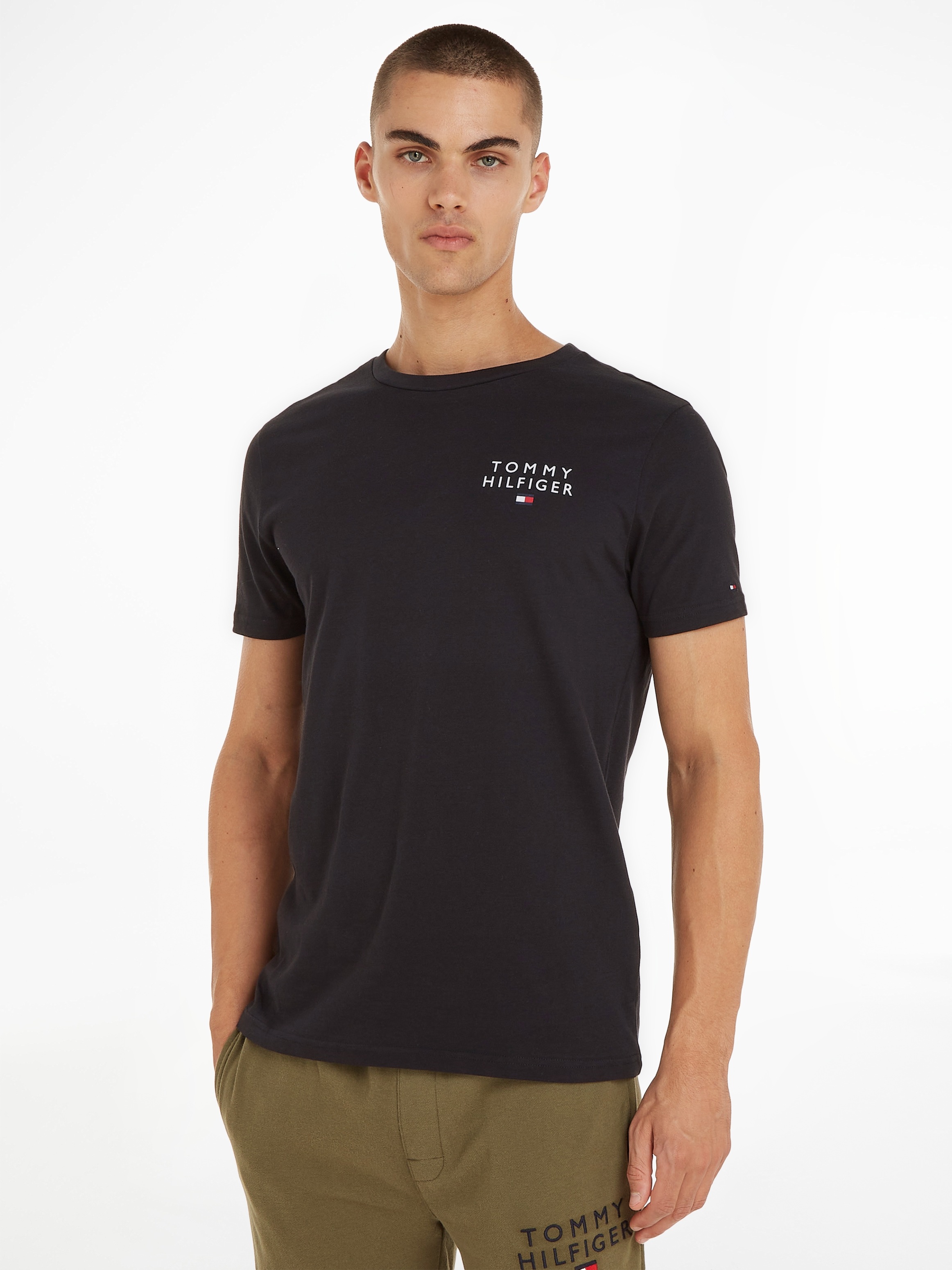 T-Shirt »CN SS TEE LOGO«, mit Tommy Hilfiger Markenlogo-Druck