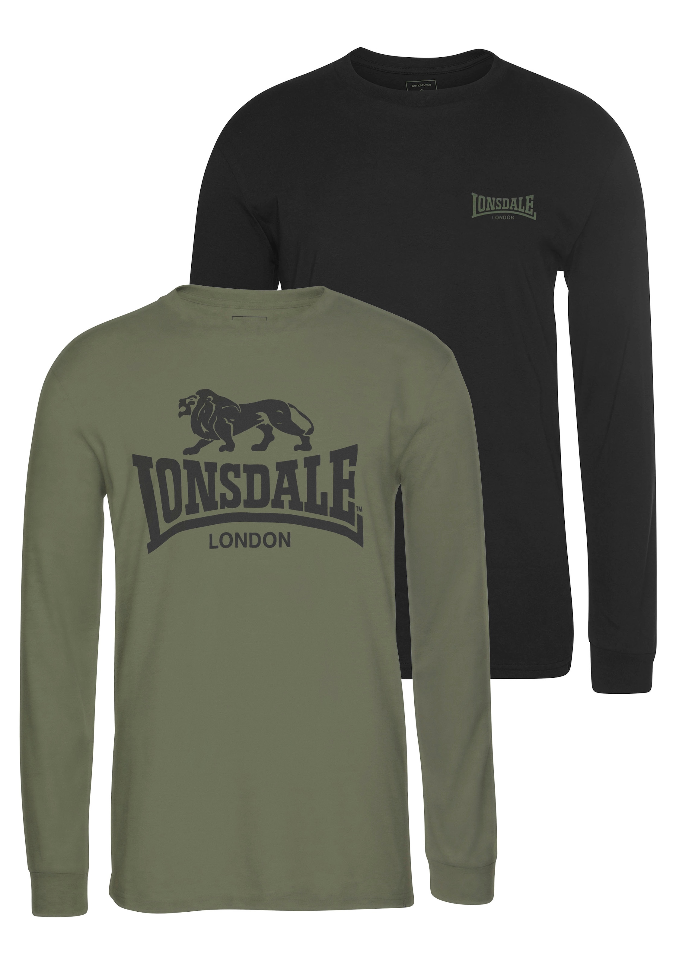 Image of Lonsdale Langarmshirt "AYRSHIRE" Packung, 2er-Pack, 2 Stk.