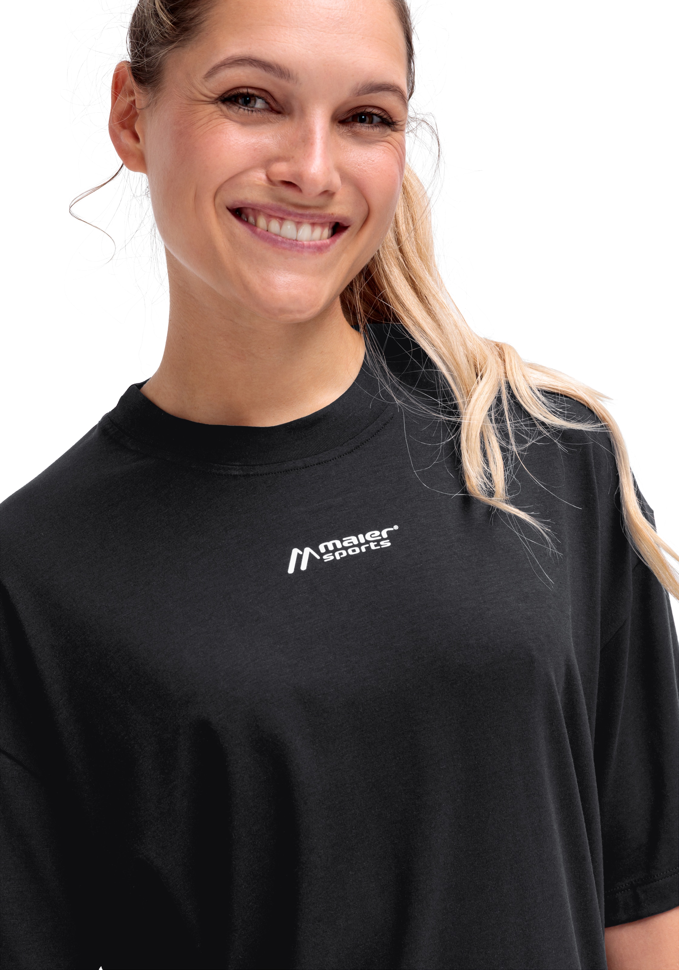Maier Sports Kurzarmshirt »MS FAV TEE« Unisex T-Shirt lockere Passform mit bequemem Schnitt