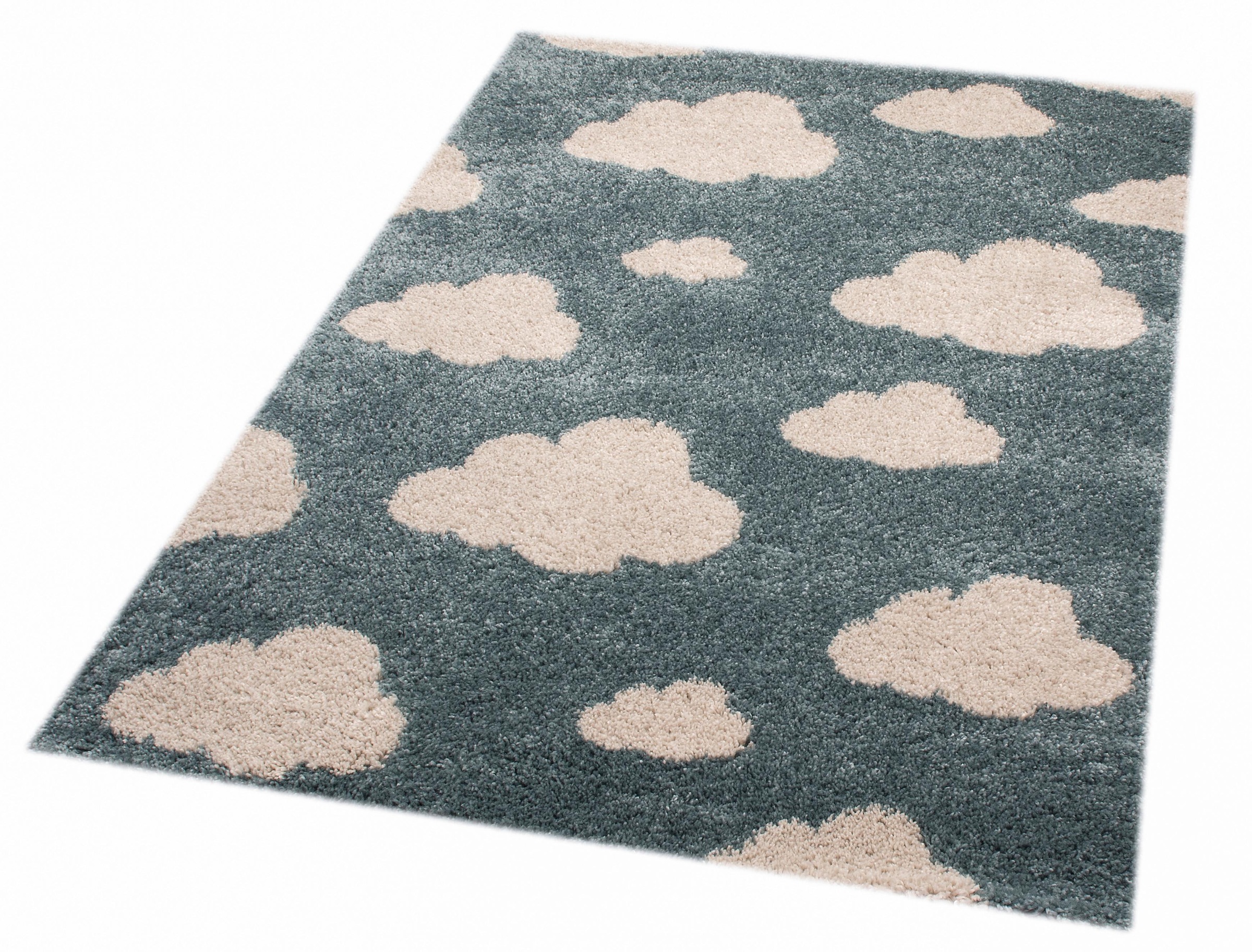 Image of Zala Living Hochflor-Teppich »Clouds Louis«, rechteckig, 35 mm Höhe, Spielunterlage, Sehr weich durch Microfaser, Kinderzimmer, Wolken, Himmel, Strapazierfähig, Pflegeleicht, Robust bei Ackermann Versand Schweiz