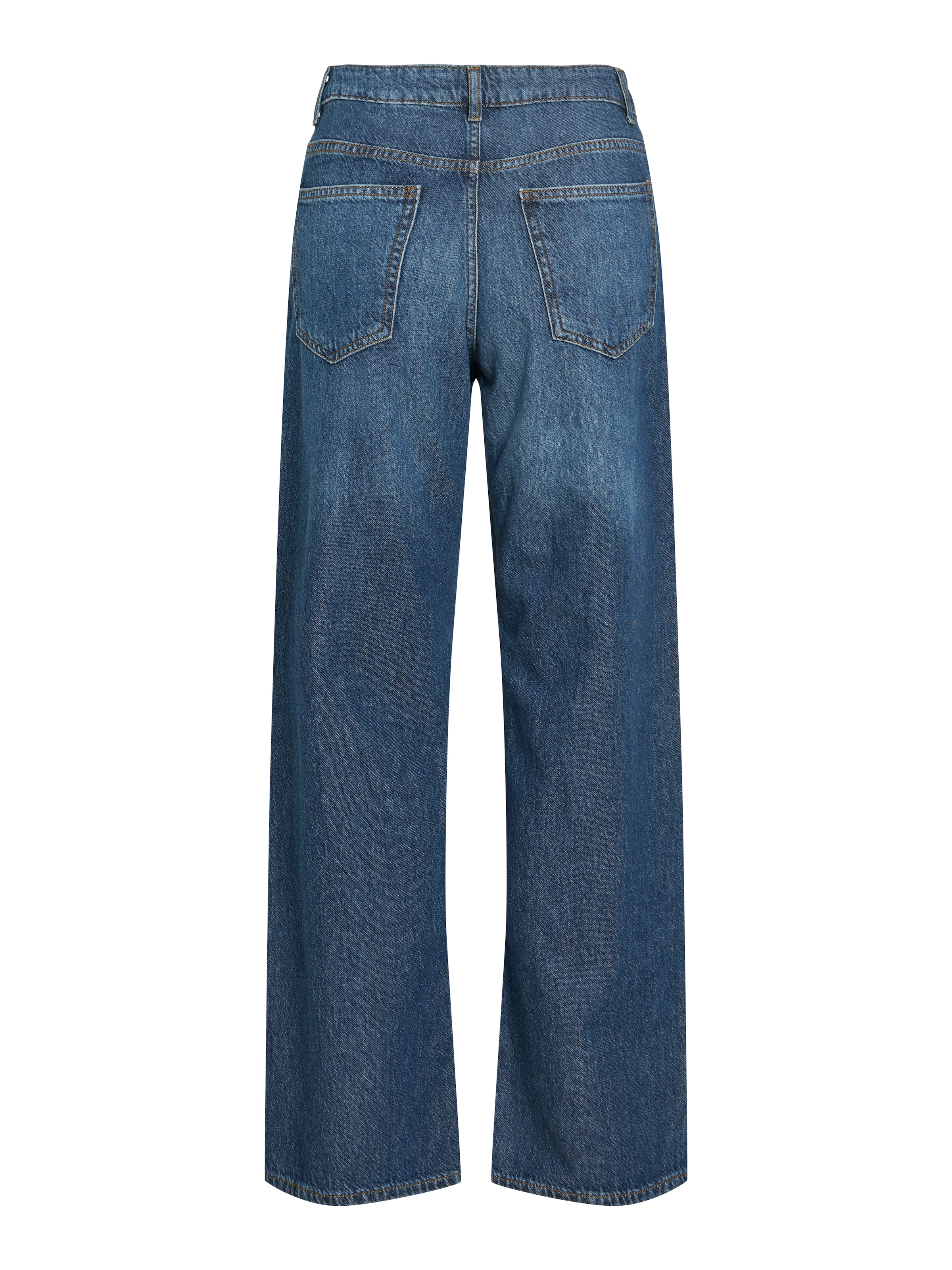 Vila Jeans large »VIPALMA RW WIDE JEANS DBD PAL20-NOOS« coton, taille régulière, coupe large