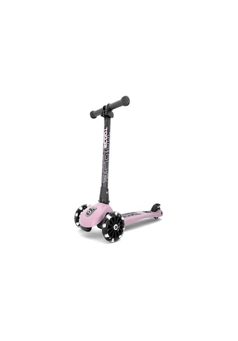 Dreiradscooter »Ride Scooter Highwaykick 3 LED, Rose«