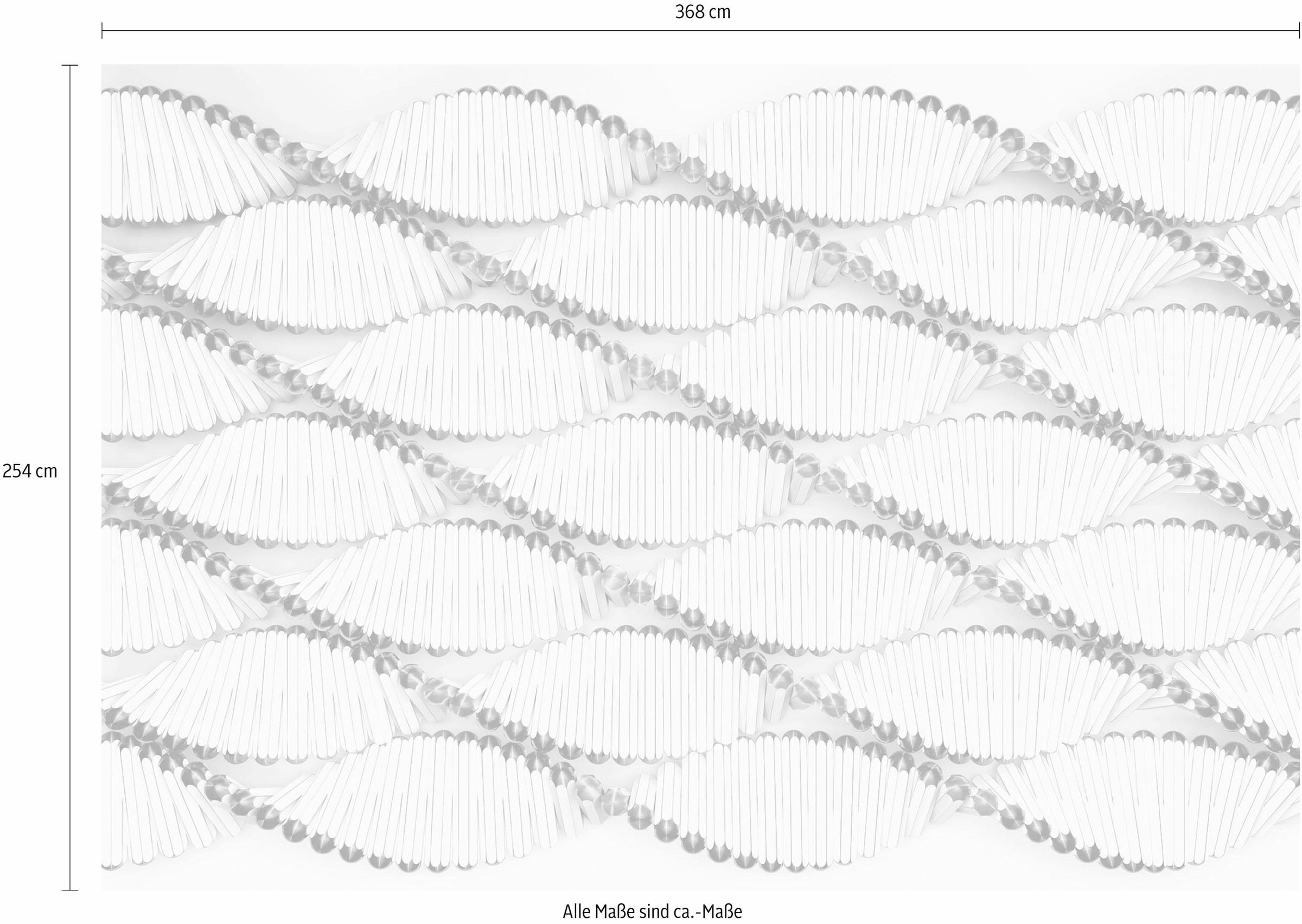 Komar Fototapete »Twist - Grösse 368 x 254 cm« bedruckt glatt Wohnzimmer, Schlafzimmer