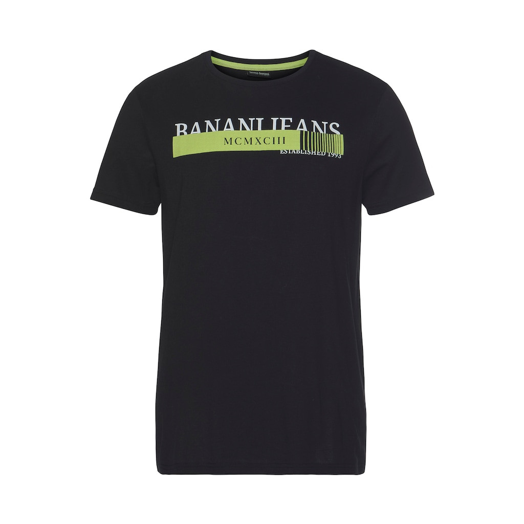 Bruno Banani T-Shirt, mit neonfarbenen Print