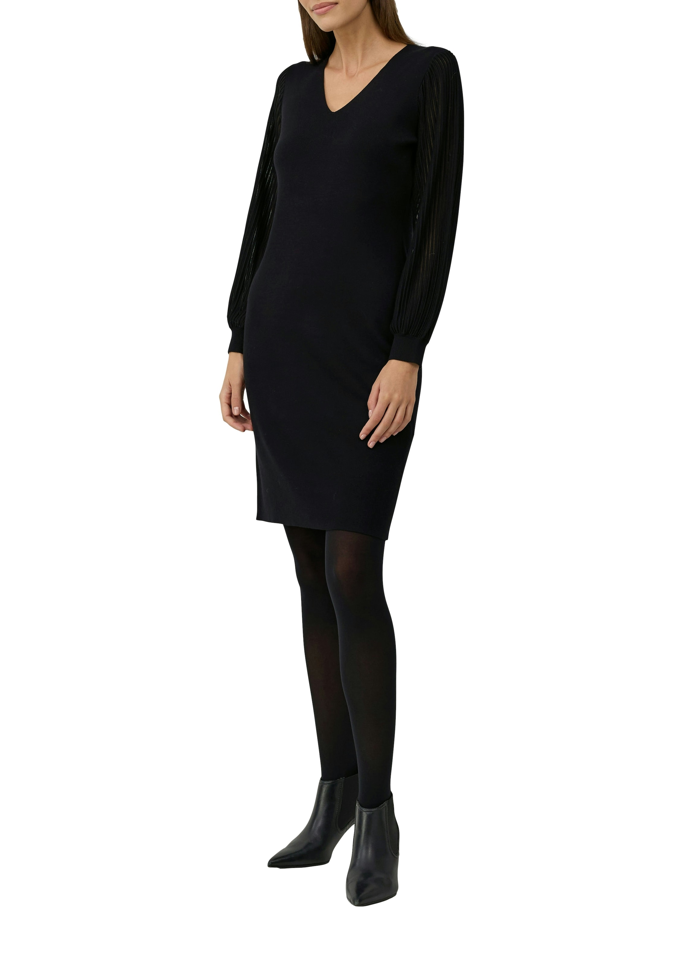 s.Oliver BLACK LABEL Robe en tricot avec encolure en V