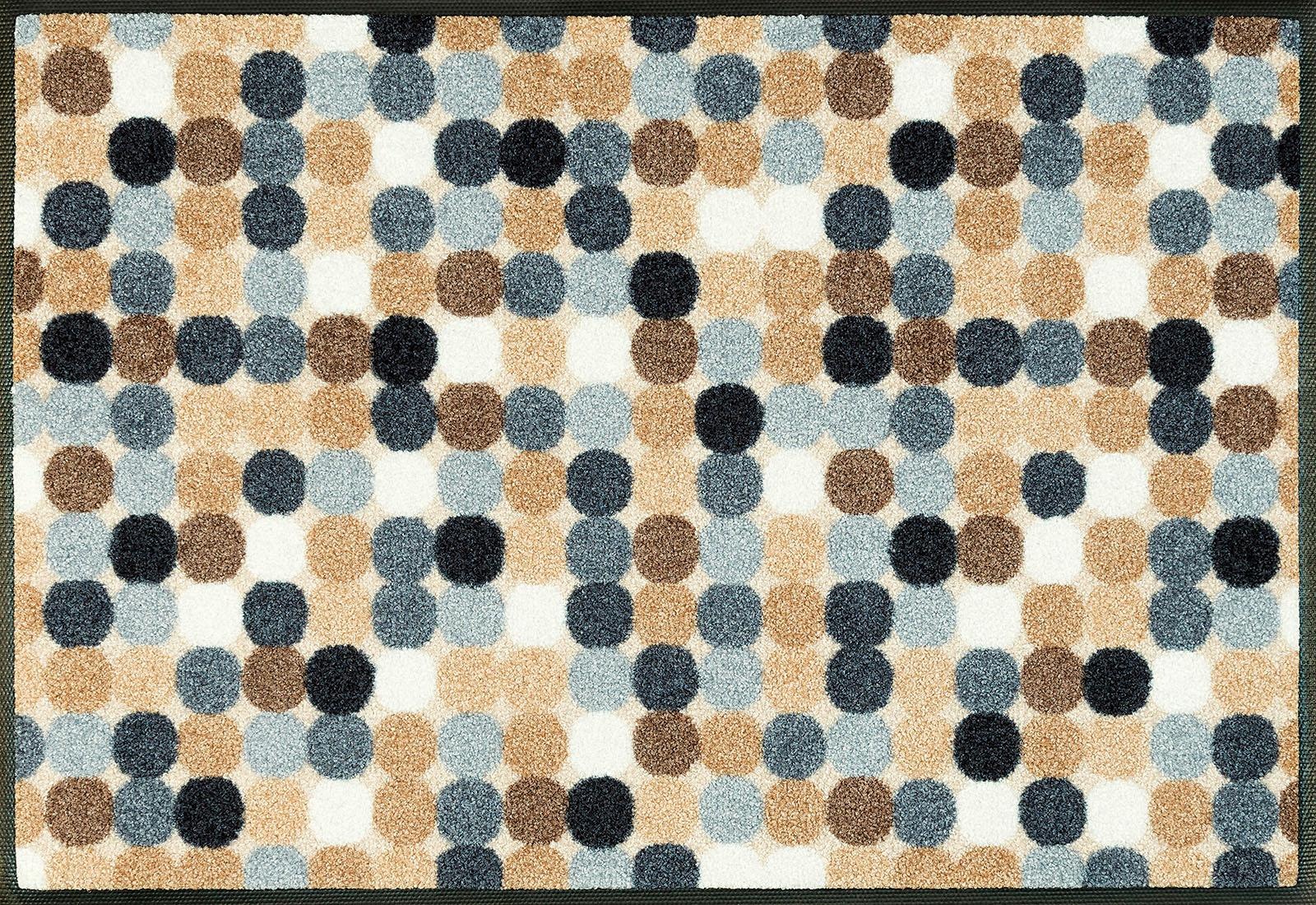 Image of wash+dry by Kleen-Tex Fussmatte »Mikado Dots«, rechteckig, 7 mm Höhe, Schmutzfangmatte, rutschhemmend, waschbar bei Ackermann Versand Schweiz