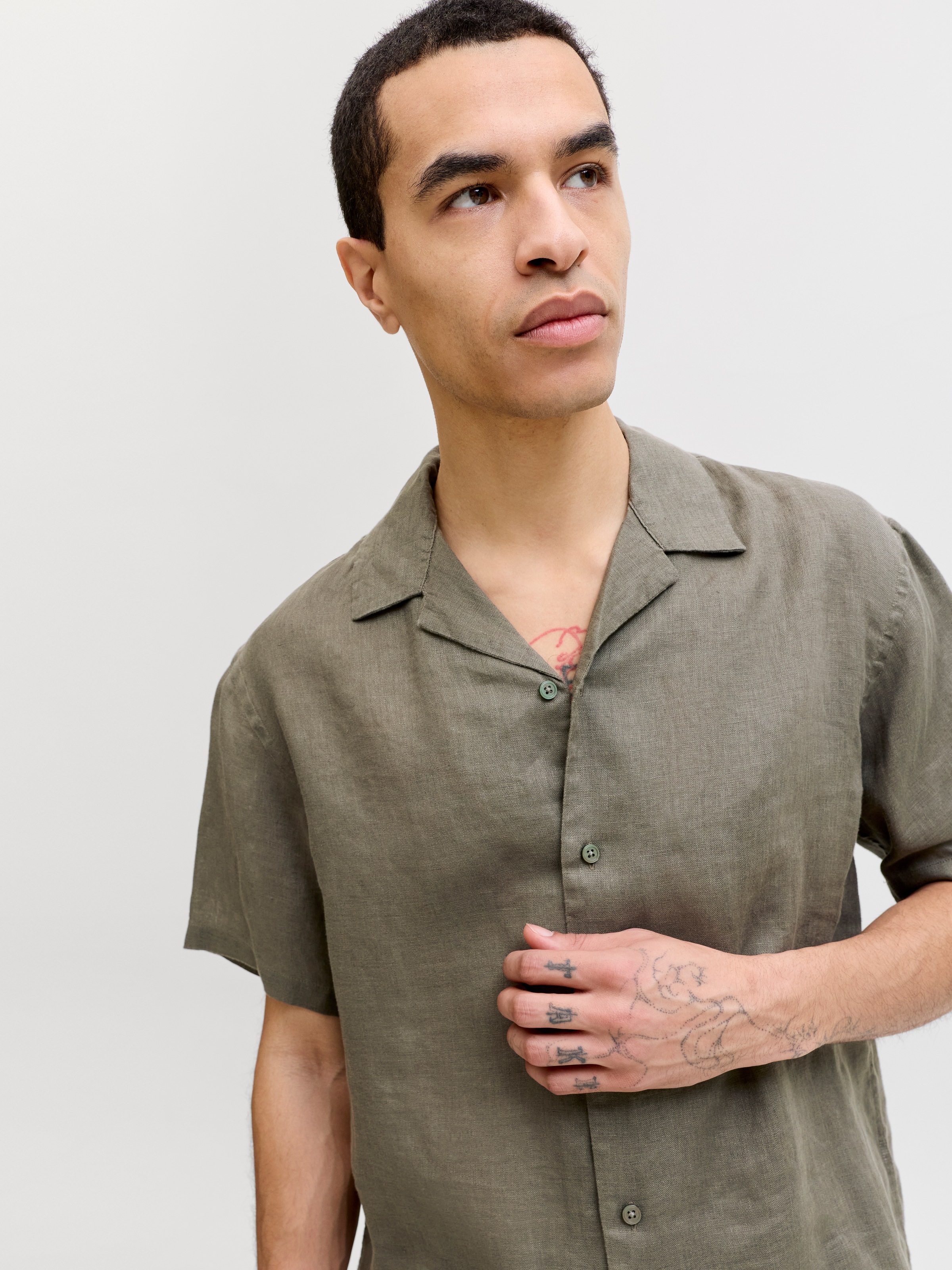 Jack & Jones Leinenhemd »JPRBLALAWRENCE LINEN RESORT S/S SHIRT SN« Leinen, relaxed fit