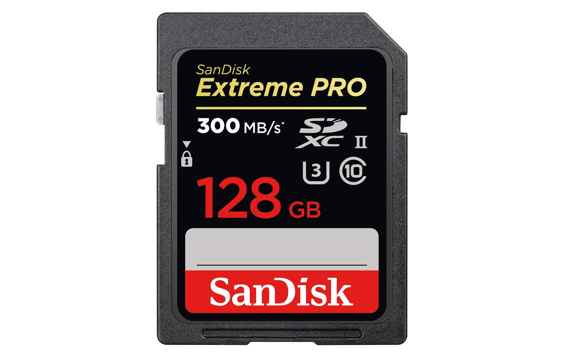Image of Sandisk Speicherkarte »Extreme Pro UHS-II U3 128 GB«, Inkl. RescuePRO Deluxe Software zur Datenwiederherstellung bei Ackermann Versand Schweiz
