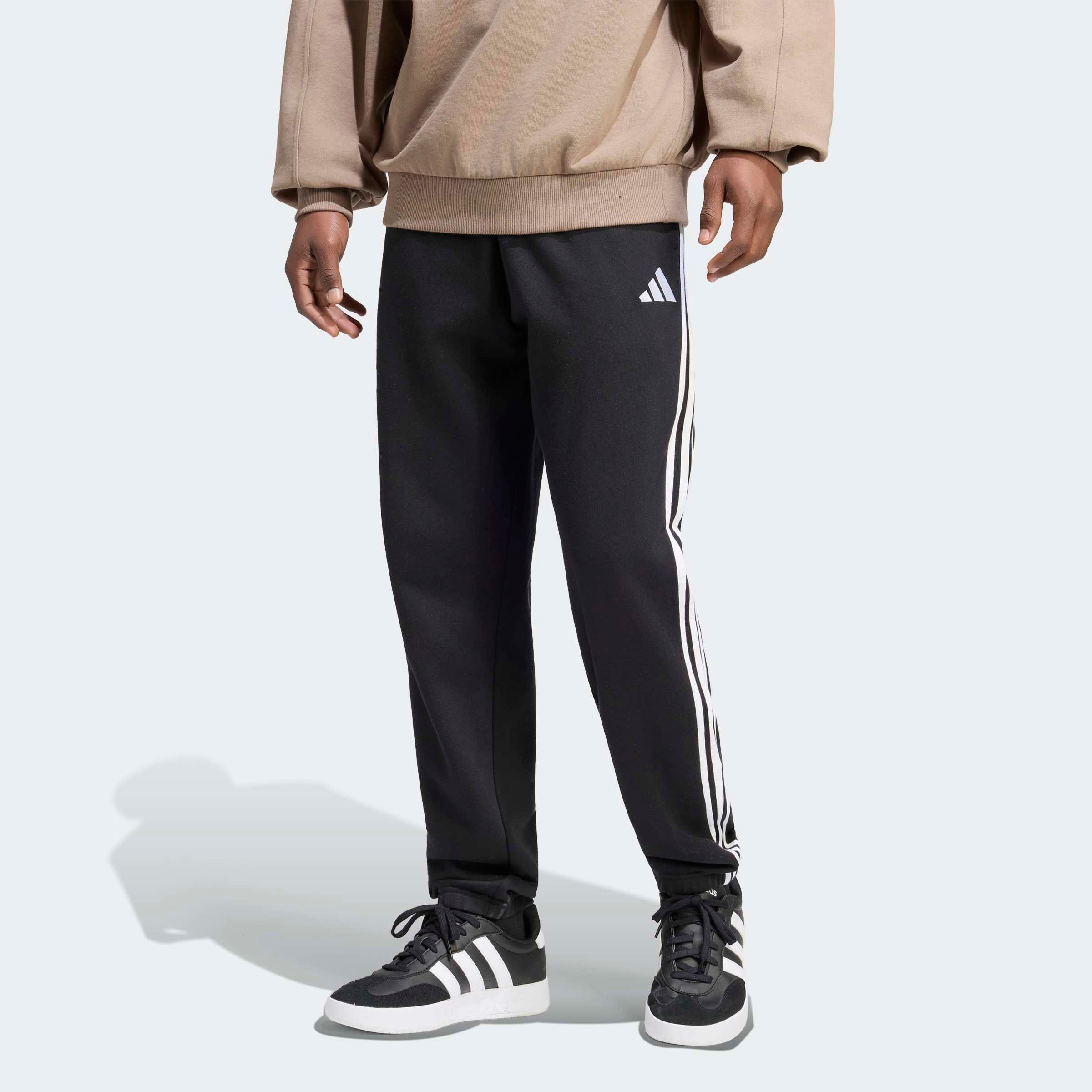 Image of adidas Sportswear Sporthose "ESSENTIALS 3-STREIFEN, FRENCH TERRY, SCHMAL ZULAUFEND, BÜNDCHEN"
