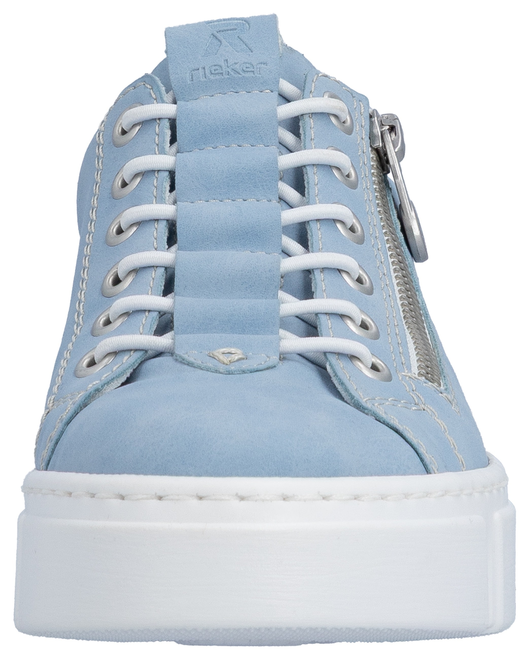 Rieker Slip-On Sneaker  mit Reissverschluss aussen, Freizeitschuh, Halbschuh, Schlupfschuh