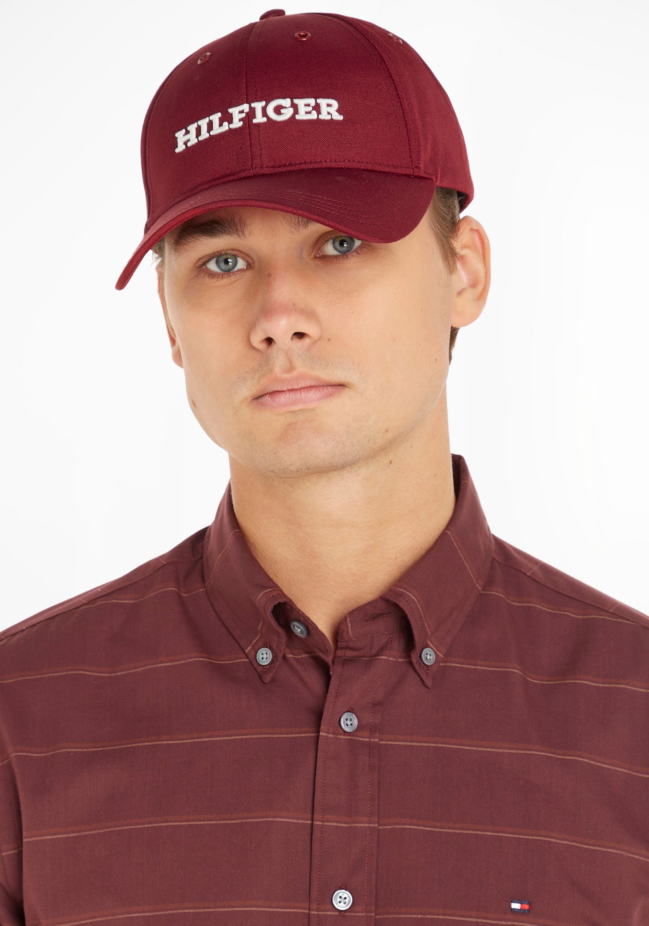 Baseball Cap »HILFIGER CAP«, mit grosser Hilfiger Logo Stickerei vorn