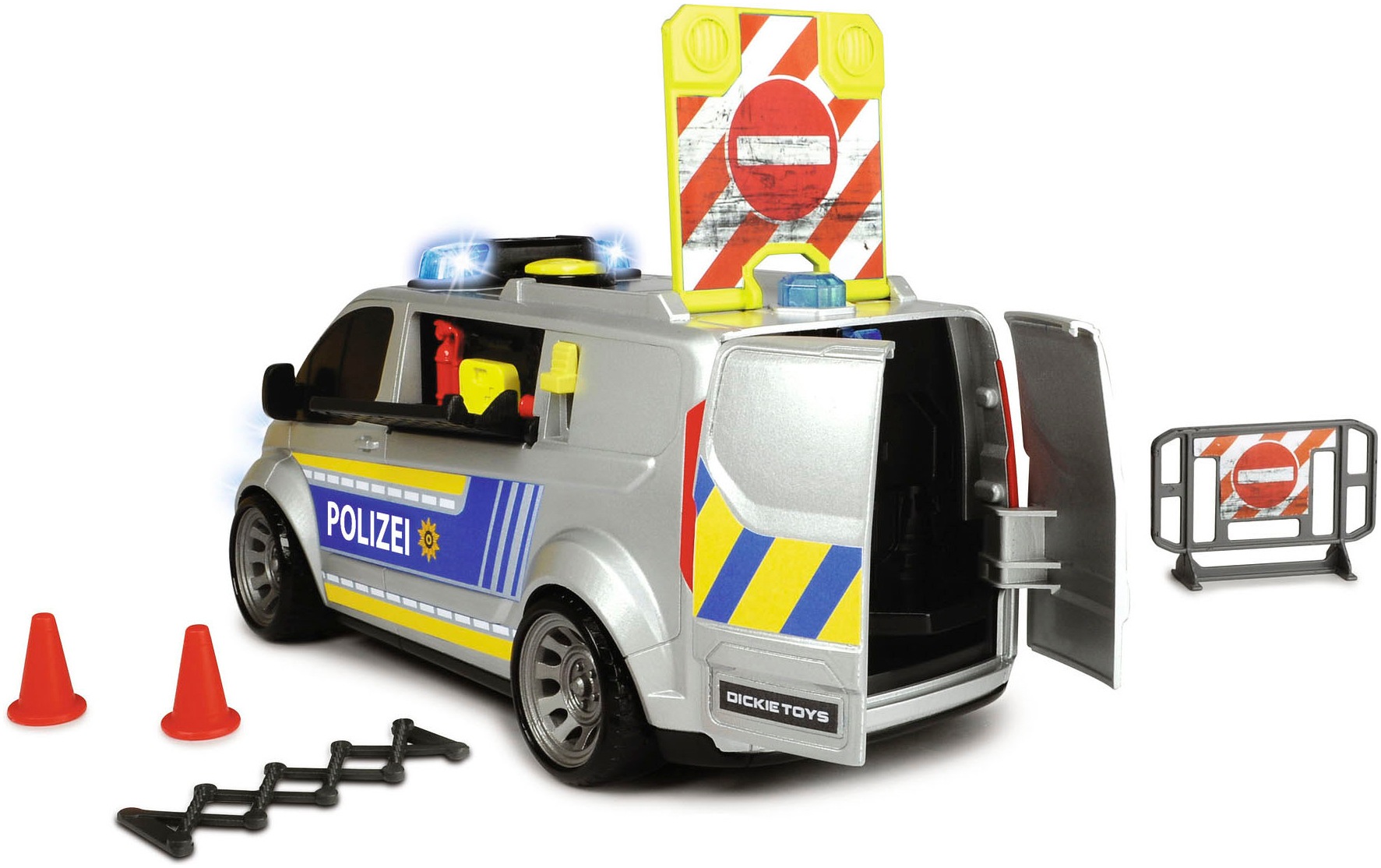 Dickie Toys Spielzeug-Transporter »Ford Transit Police« mit Licht und Sound
