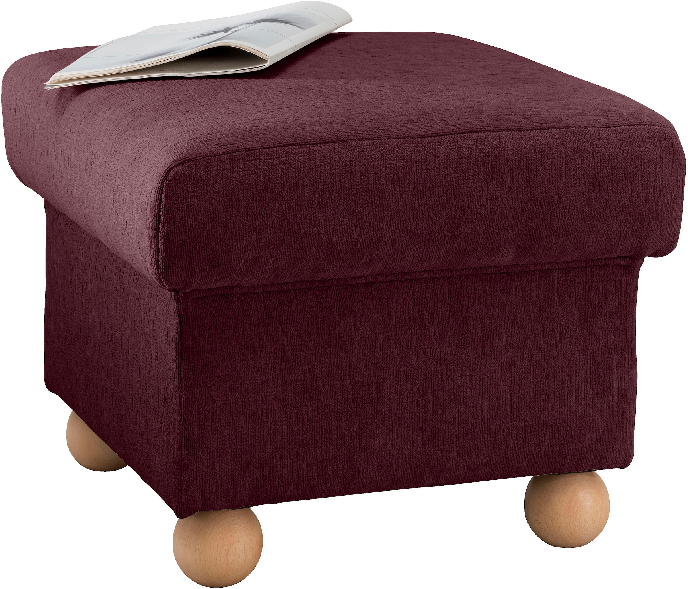 Home affaire Polstergarnitur »Torello Set: Ohrenbackensessel und Hocker« 2 tlg. tlg.