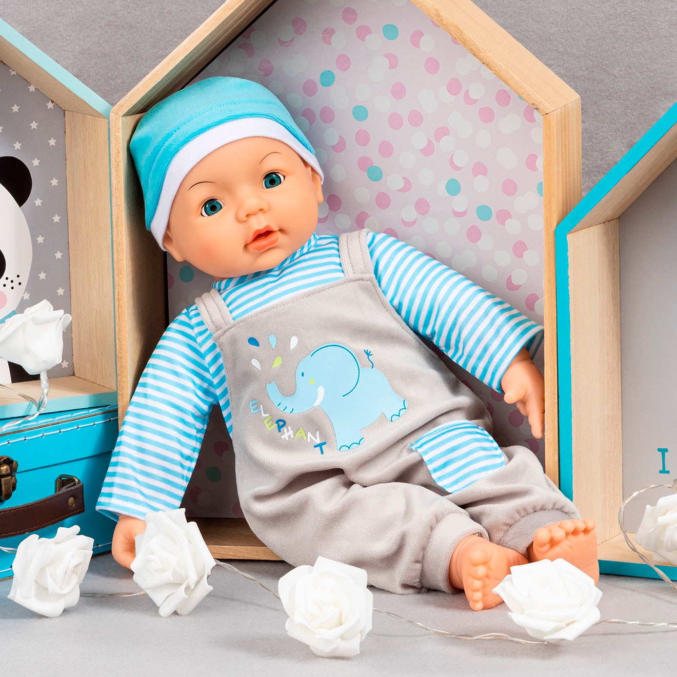 Bayer Puppenkleidung »Latzhose Elefant 46«