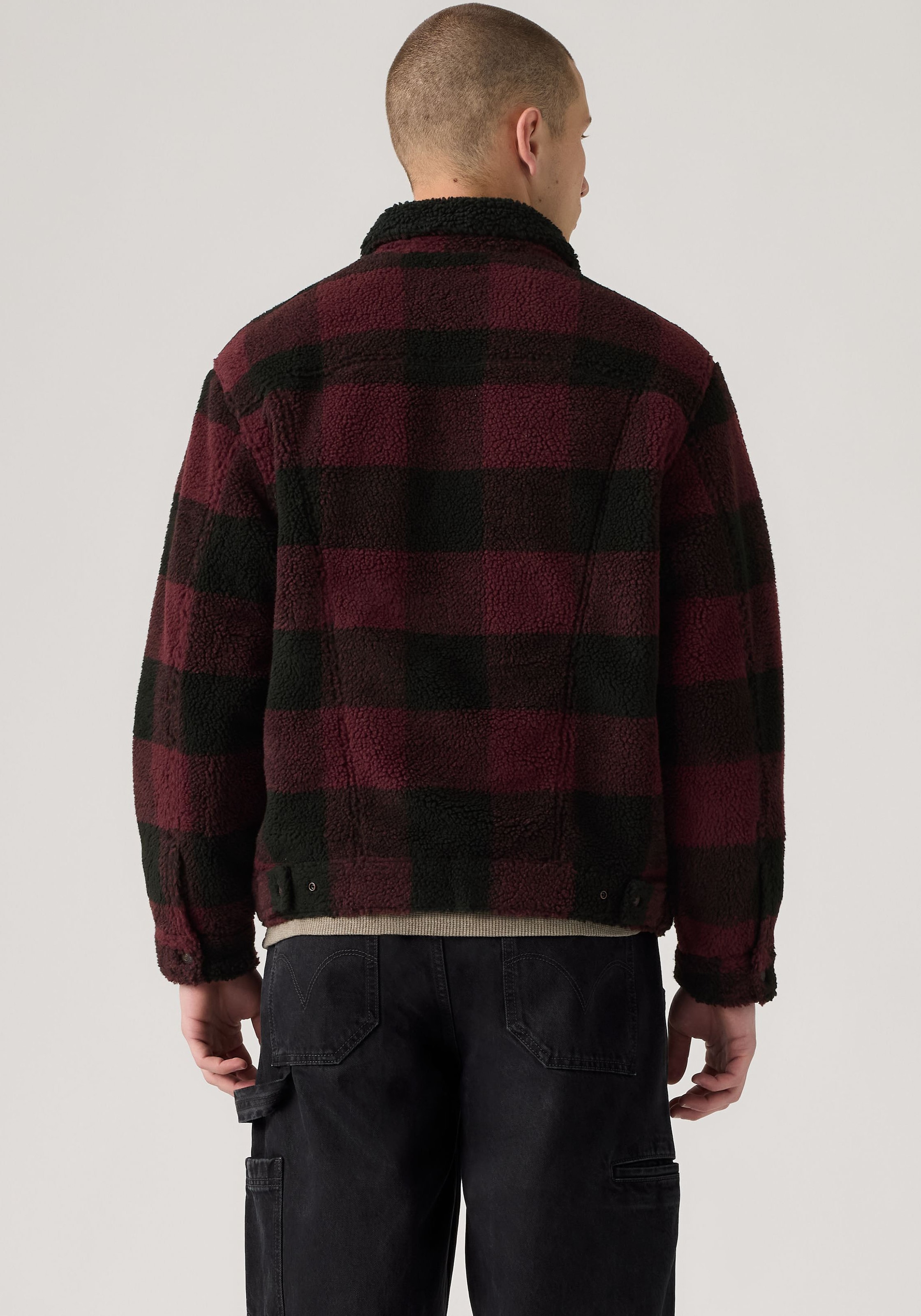 Levi's® Veste polaire »TYPE 3 EXT SHERPA TRUCKER« fermeture par bouton-pression, poches latérales