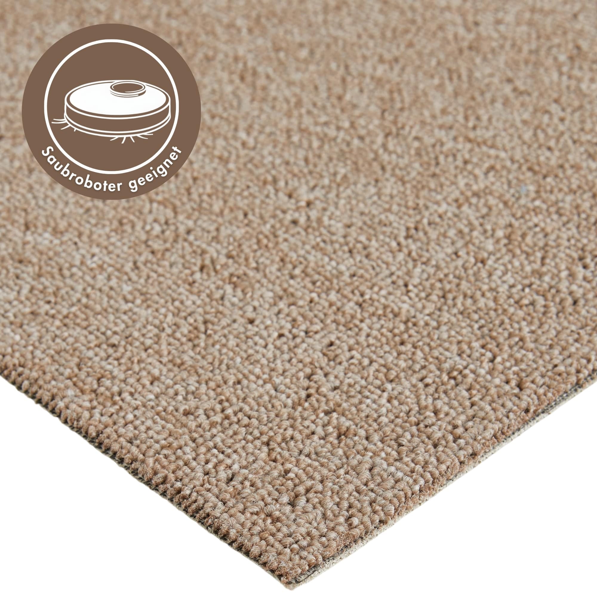 Andiamo Teppichboden "Barbara, Feinschlinge, Gesamthöhe 4,5 mm, Luxusklasse LC1" rechteckig meliert, Breite 200 oder 400 cm, strapazierfähig, pflegeleicht
