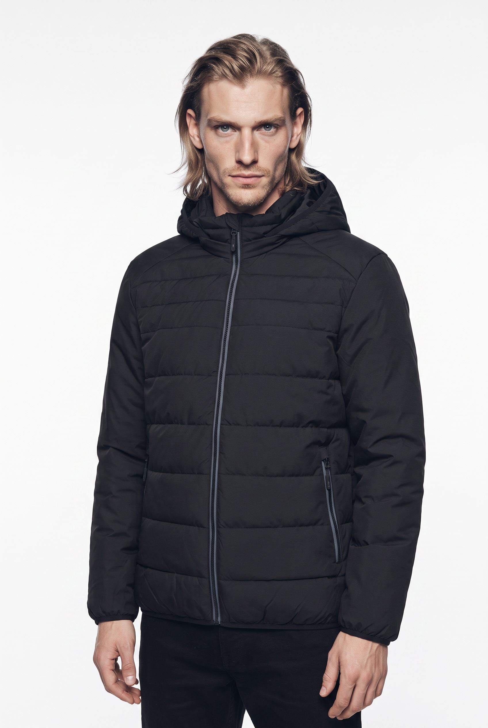Image of CMP Steppjacke "MAN JACKET SNAPS HOOD" mit Kapuze Clima Protect, Sorona Flock, wasserabweisend