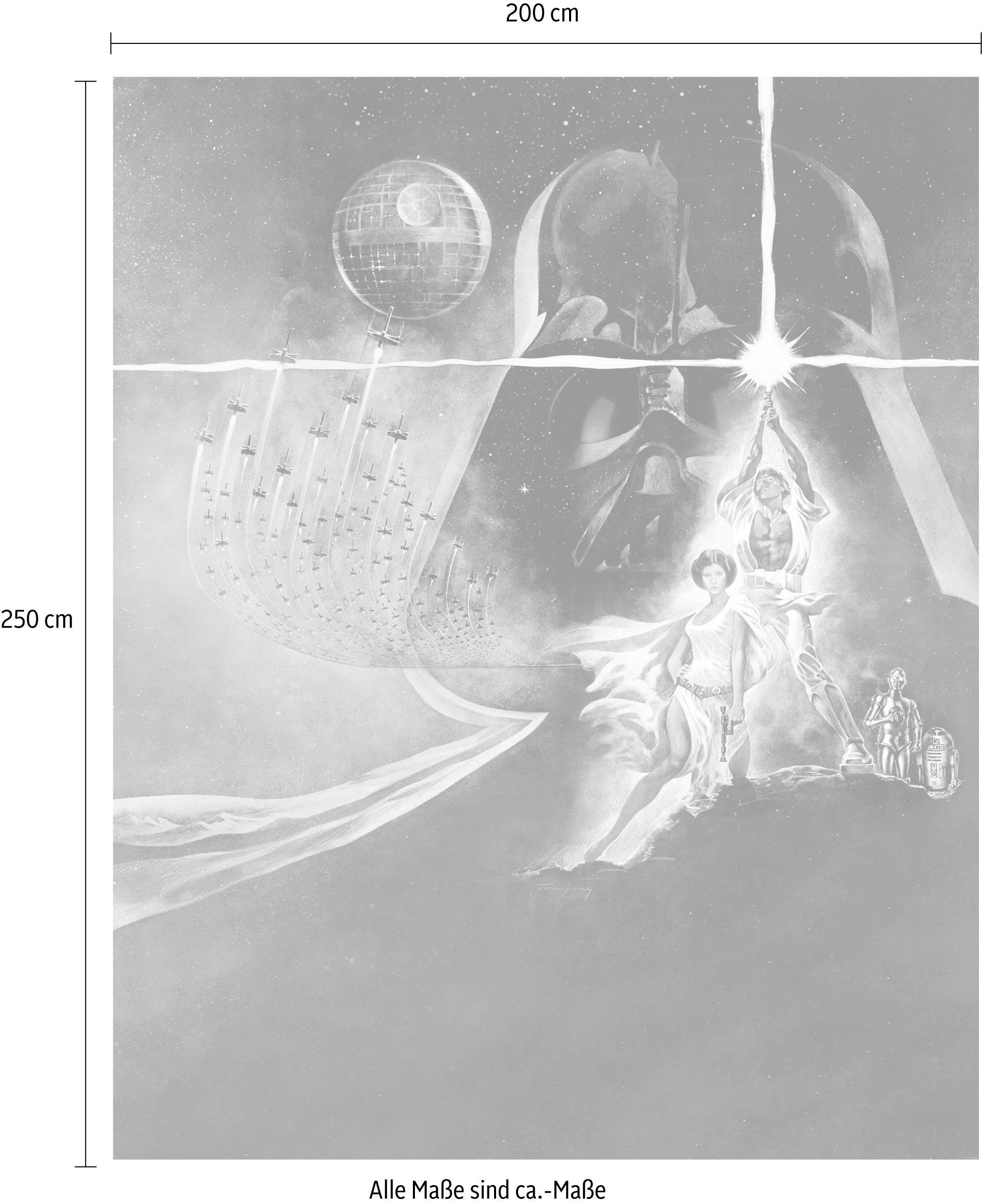 Komar Vliestapete »Digitaldruck Vlies - Star Wars Poster Classic2 - Grösse 200 x 250 cm«, bedruckt, Kinderzimmer