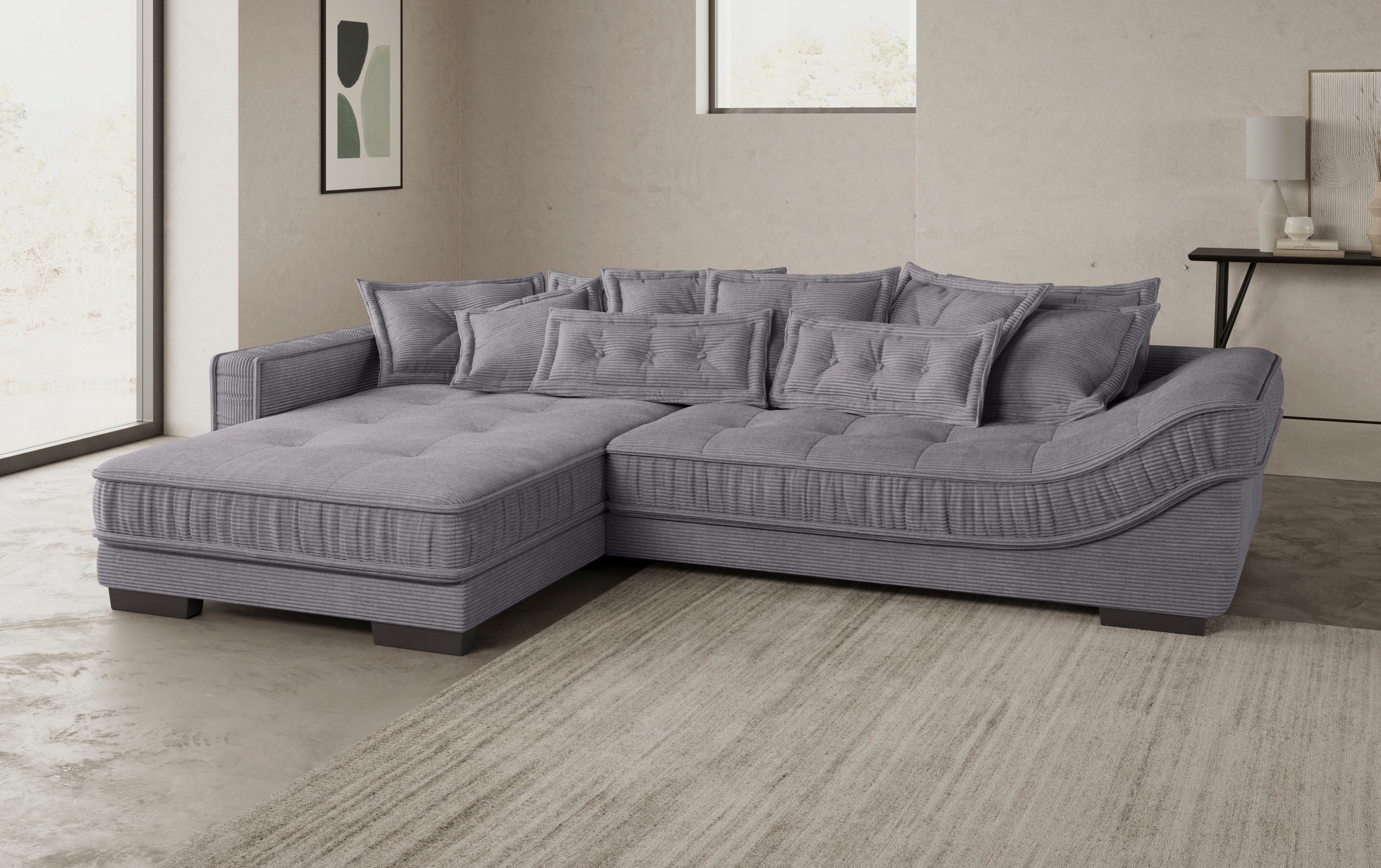 Mr. Couch Ecksofa »Diwan II DuraFlex L-Form«, DuraFlex-Kaltschaumpolsterung, bis 140 kg, 4 Bezugsqualitäten