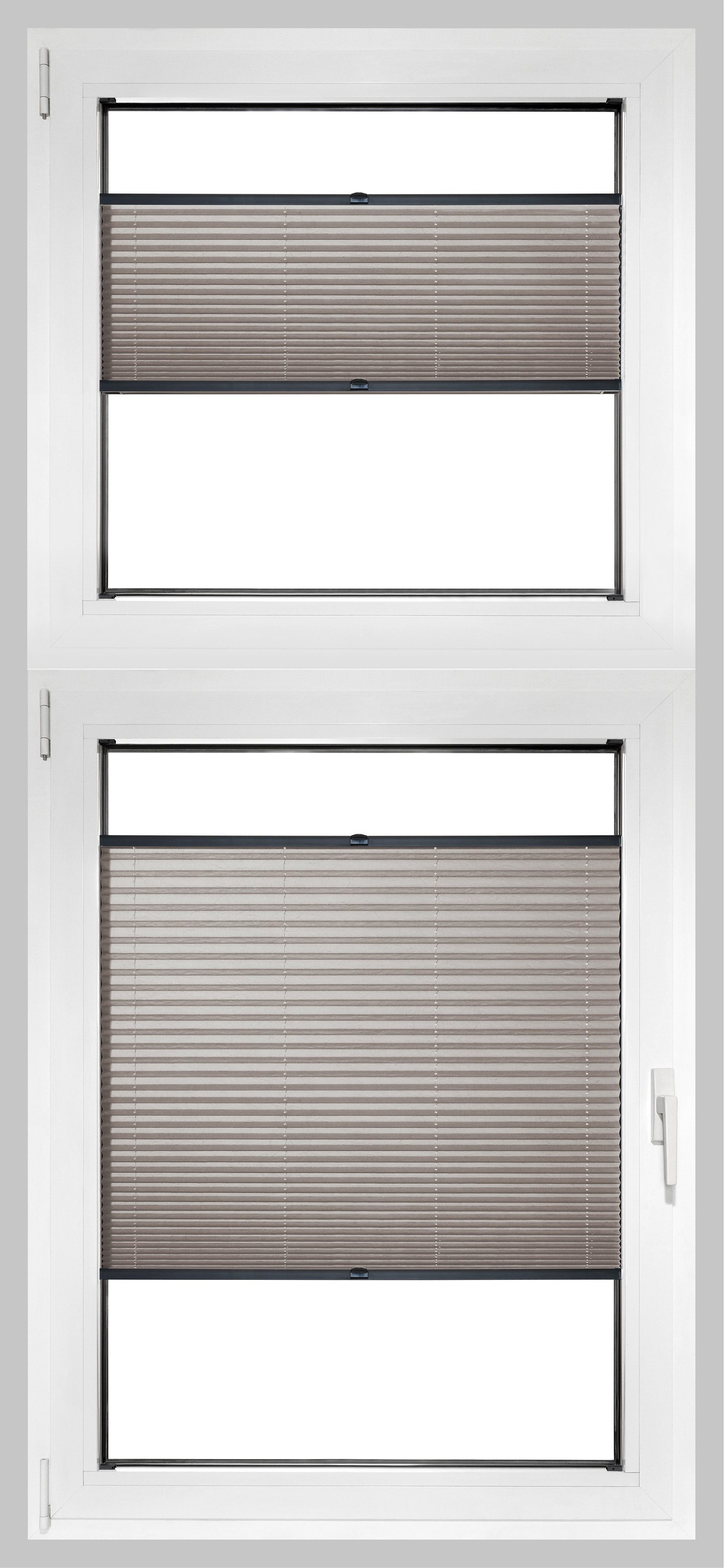 Image of Good Life Plissee nach Mass »Rena«, Lichtschutz, Perlreflex-beschichtet, mit Bohren, verspannt, schwarze Profilschiene bei Ackermann Versand Schweiz