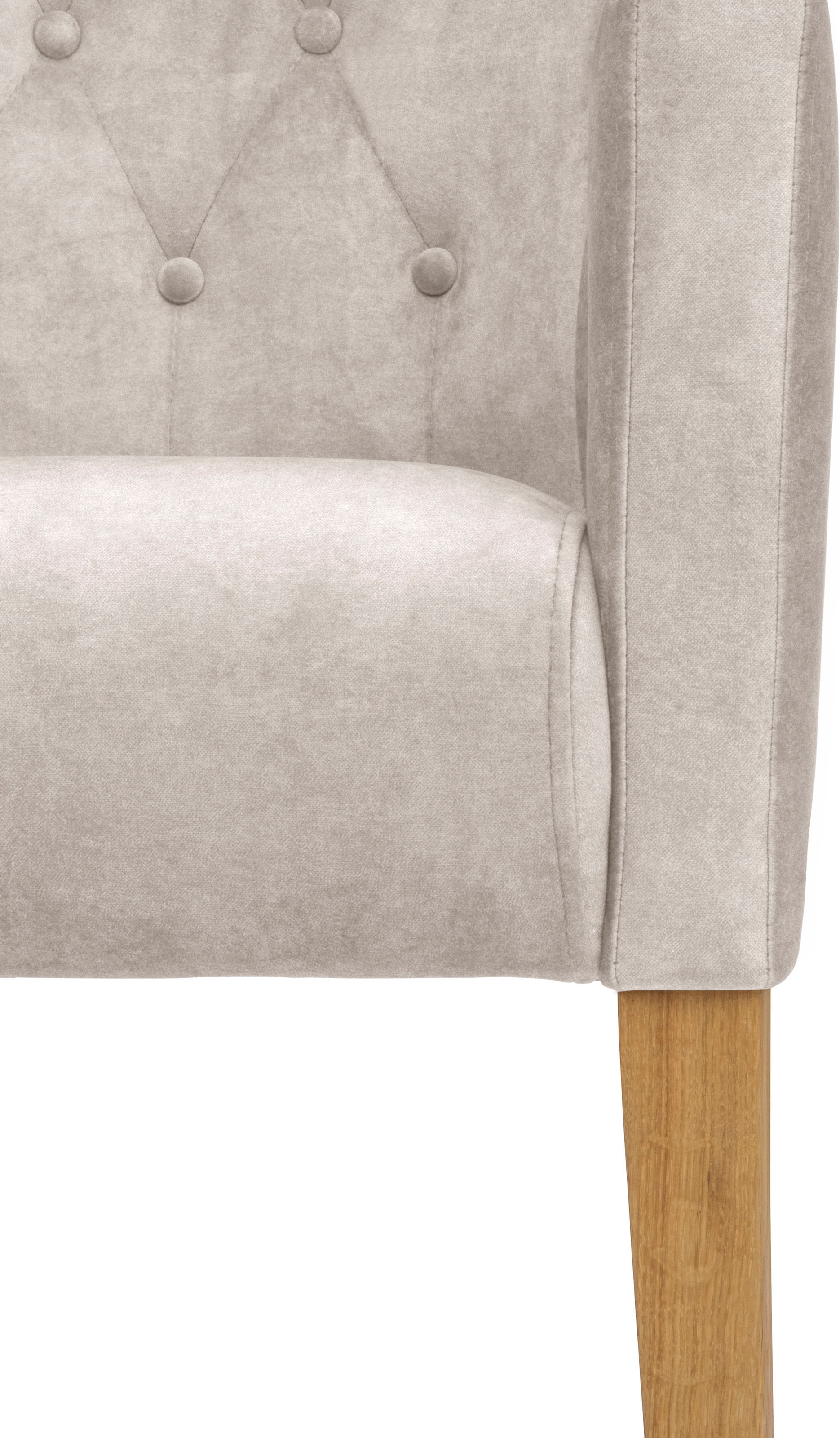 Home affaire Chaise de salle à manger »King« () 1 cuisArmlehnstuhl mit Knopfheftung, Polsterstuhl