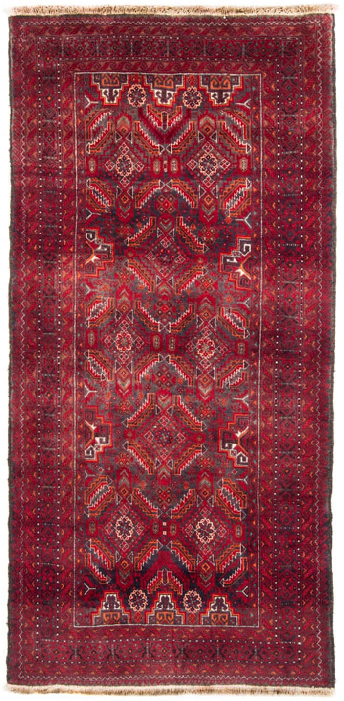 Image of morgenland Hochflor-Läufer »Belutsch Medaillon Rosso 212 x 105 cm«, rechteckig, 0,8 mm Höhe, Handgeknüpft bei Ackermann Versand Schweiz