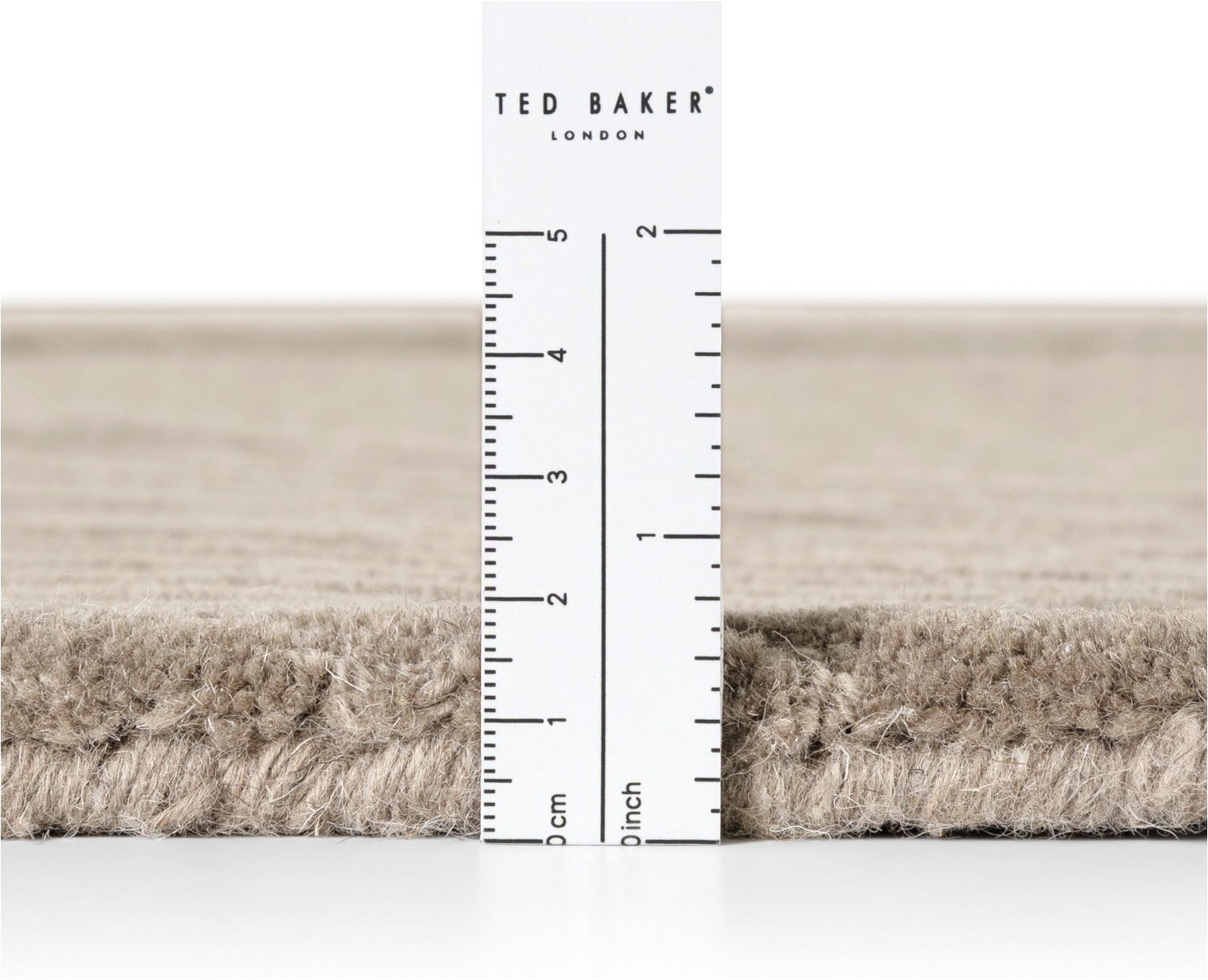 Ted Baker Tapis en laine »Wollteppich Victoria« Rectangulaire 18 mm Höhe Naturteppich Wolle, Hoch-Tief-Design, Wohnzimmer, Schlafzimmer