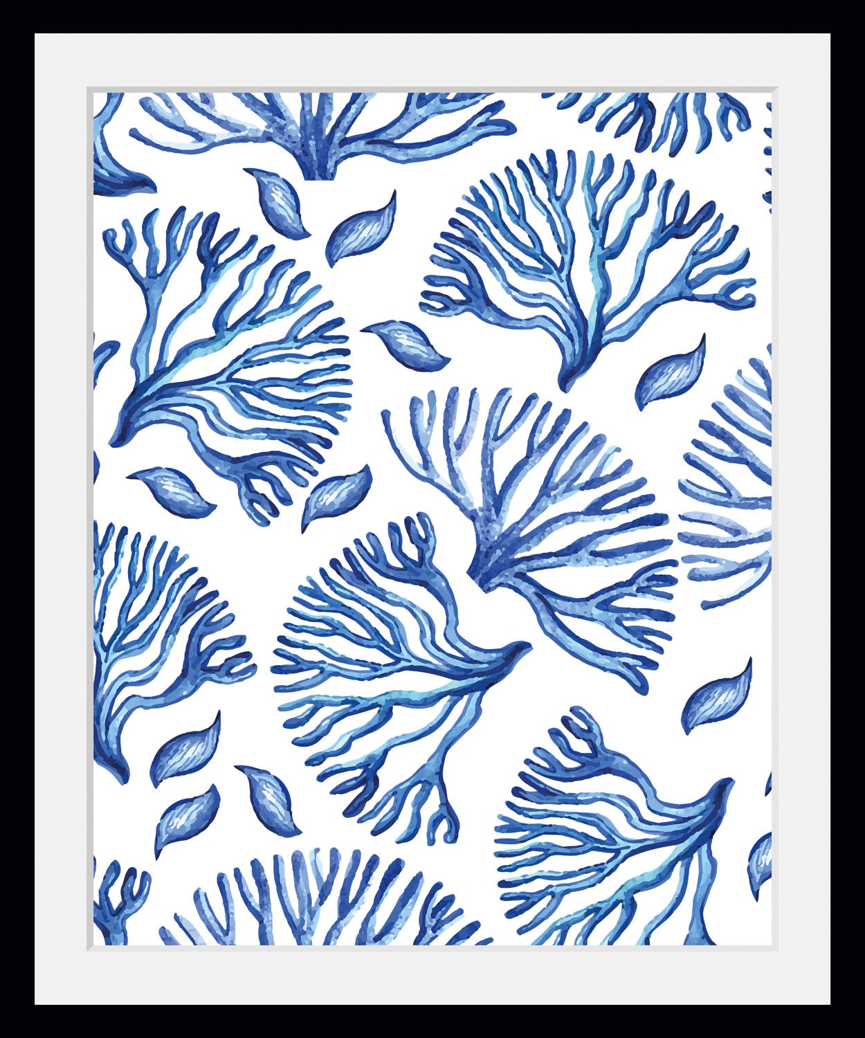 queence Bild »Malte« Kunst | Meer | Wassertiere 1 Stk. tlg. HD Premium Poster-Druck inkl. Holzrahmen