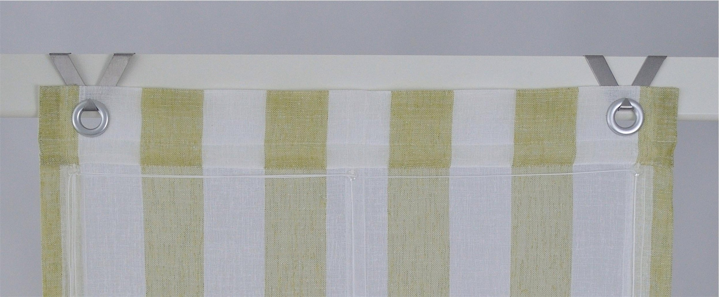 Kutti Raffrollo »Bornholm«, mit mit Polyester, ohne Streifen, Edelstahlhaken günstig Hakenaufhängung, Bohren, kaufen halbtransparent, gewebt