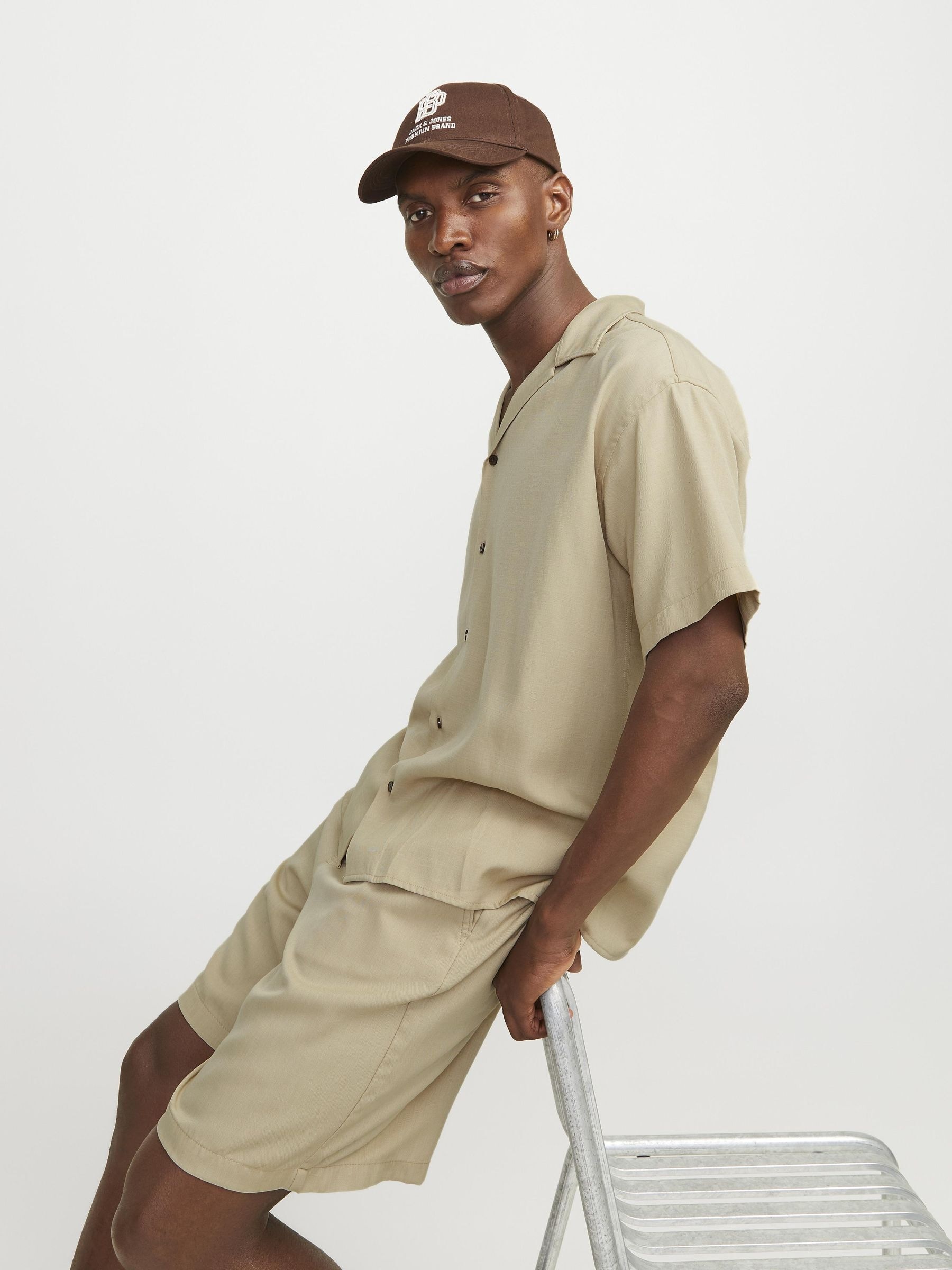 Jack & Jones Kurzarmhemd »JPRCCAARON TENCEL RESORT SHIRT S/S LN«