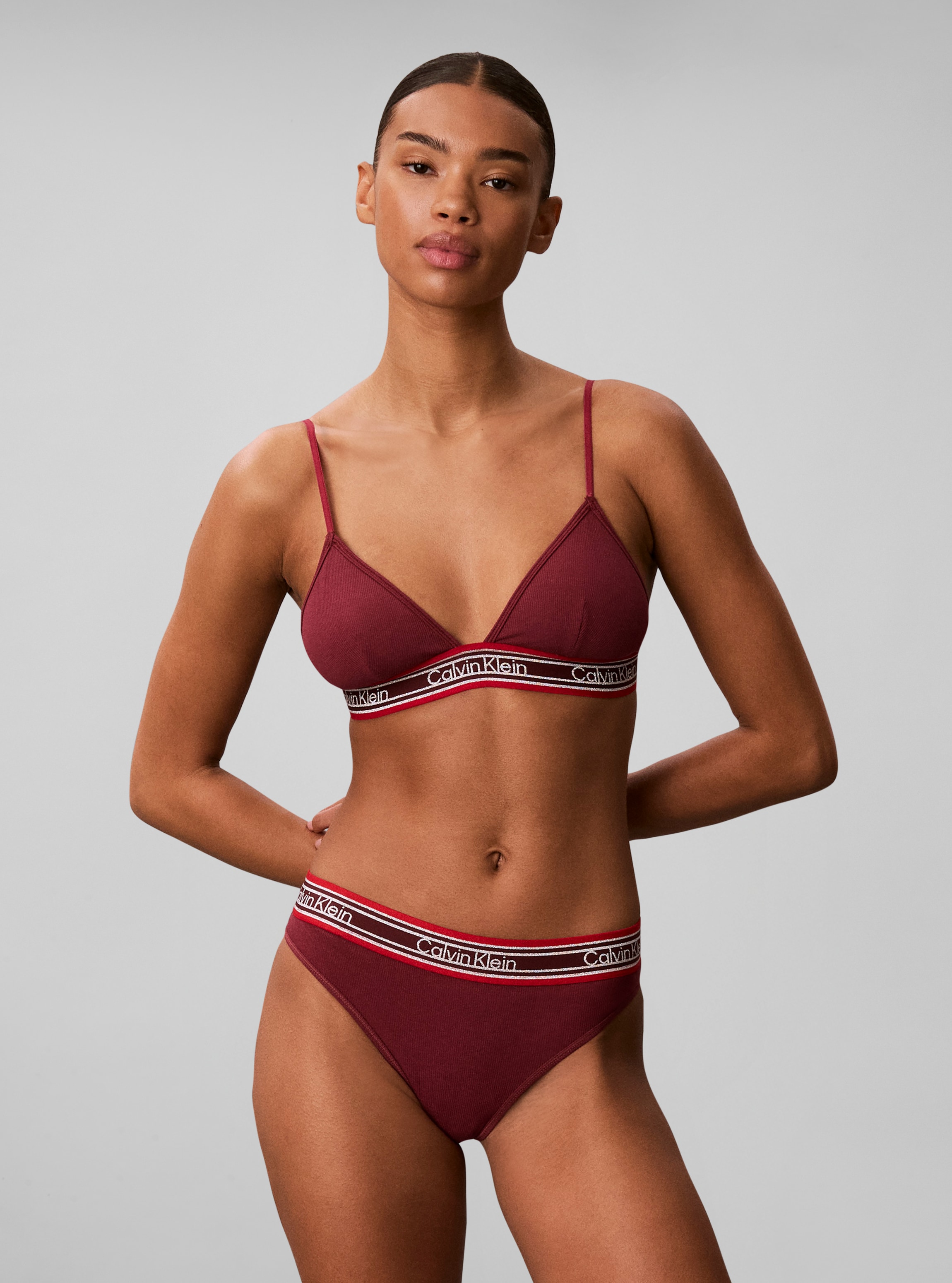 Calvin Klein Underwear Triangel-BH »LIGHTLY LINED TRIANGLE« mit CK-Logo am Bund