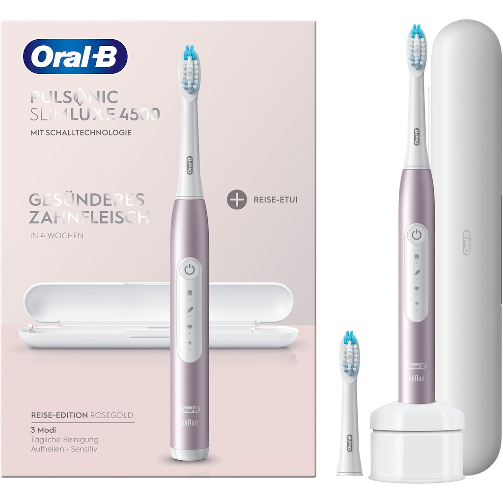 Oral-B Schallzahnbürste »Pulsonic Slim Luxe 4500«, 2 St. Aufsteckbürsten