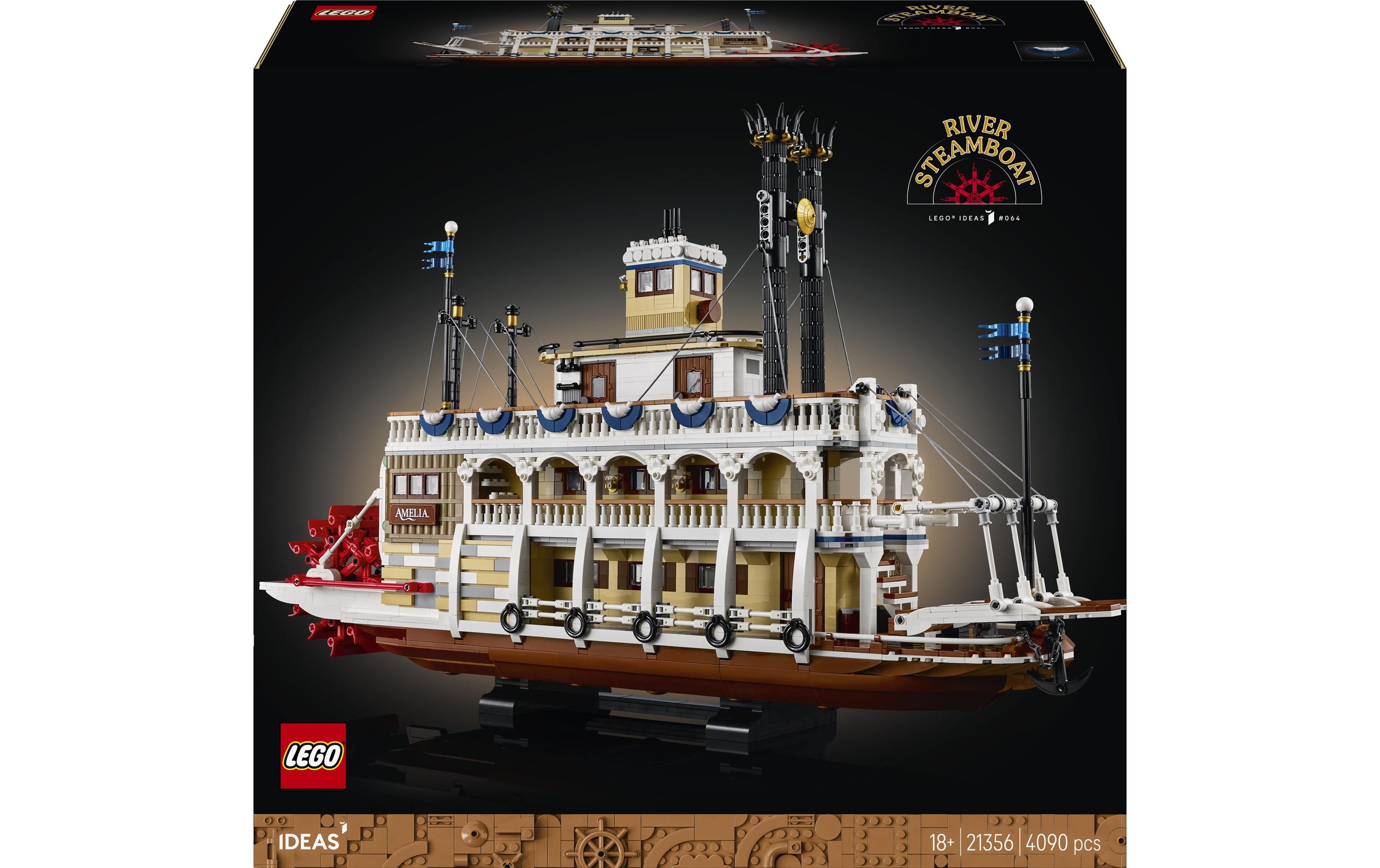 Image of LEGO Konstruktionsspielsteine "Ideas Flussraddampfer 21356"