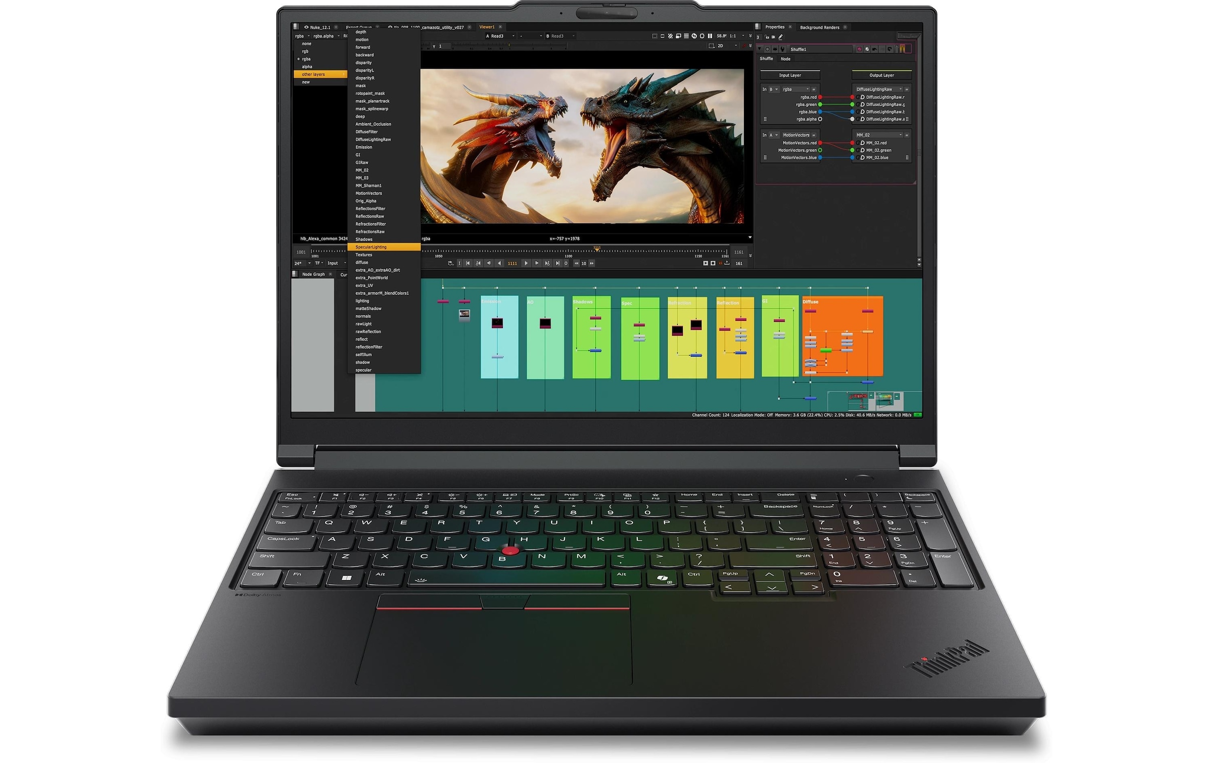 Lenovo Ordinateur portable professionnel »ThinkPad P16 Gen 3 (Intel)« / 16 ″ Intel Core Ultra 7 1.000 GB SSD