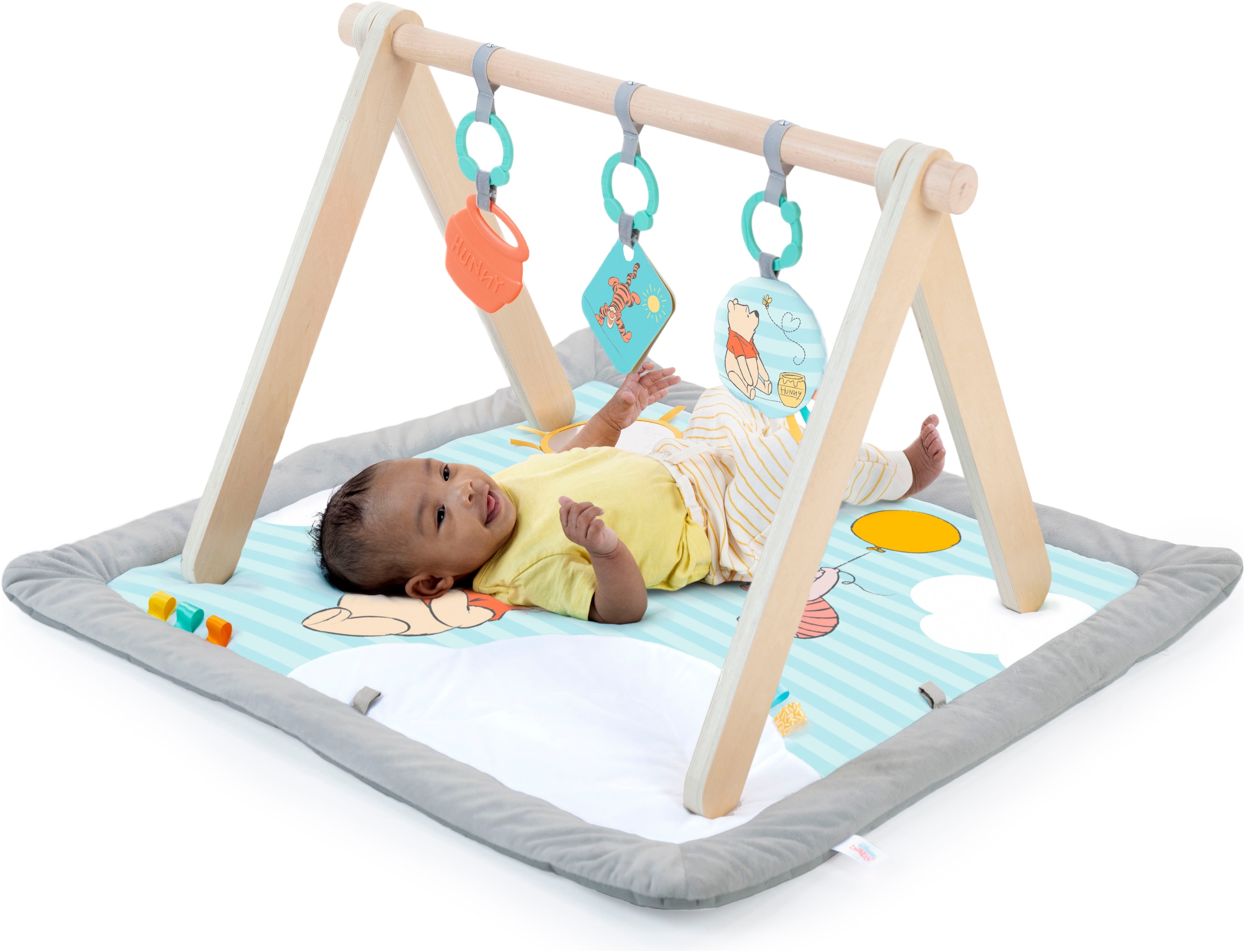 Bright Starts Arche de jeu »WINNIE THE POOH Once Upon a Tummy Time ™ Activity Gym« mit Plüschmatte und Stützkissen