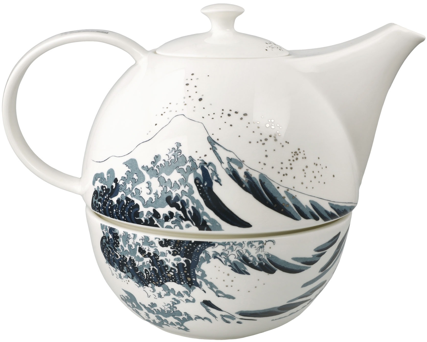 Goebel Kanne »Teekanne mit Stövchen Hokusai- Die Grosse Welle« 1 Stk. tlg.