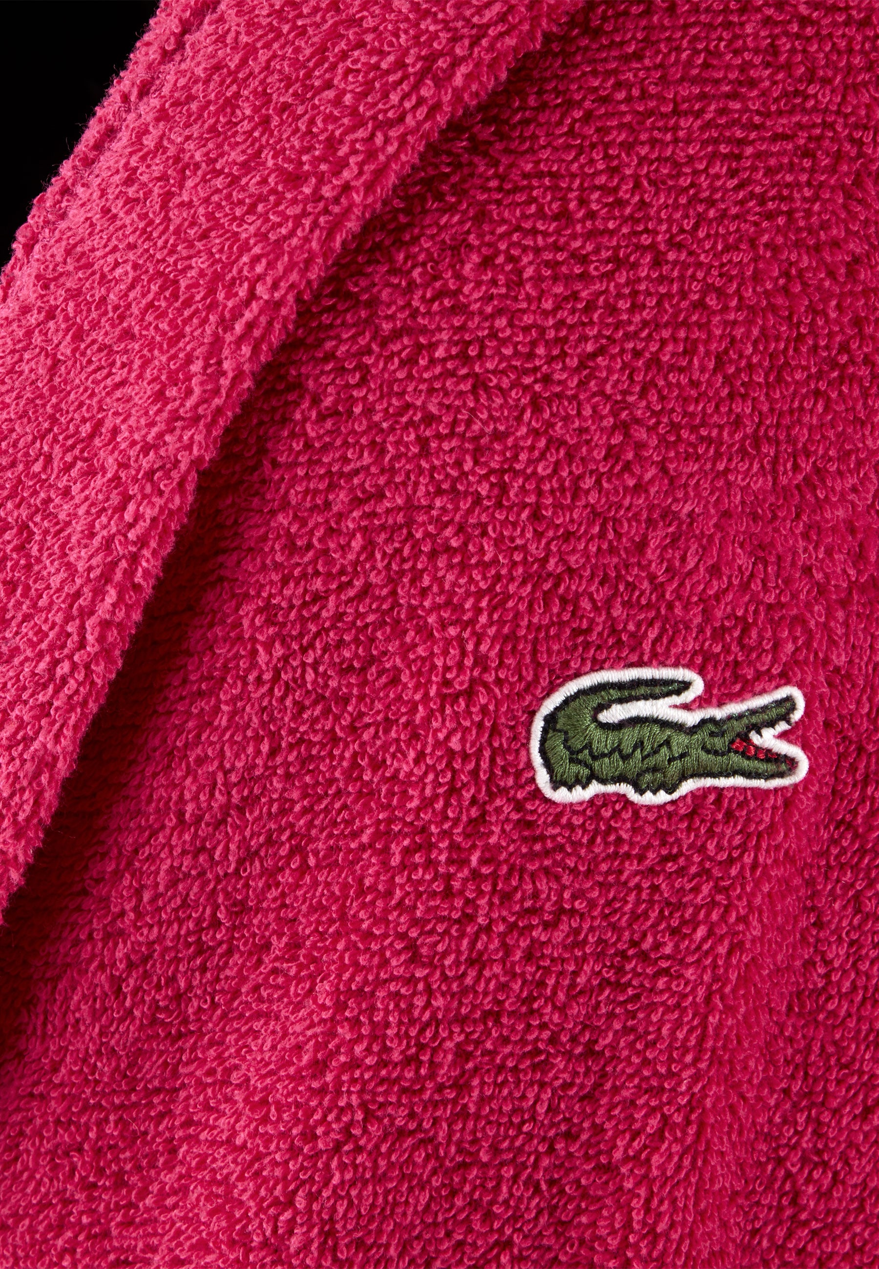 Lacoste Peignoir de bain »LOPEN« 1 cuis avec logo crocodile brodé, 100% coton