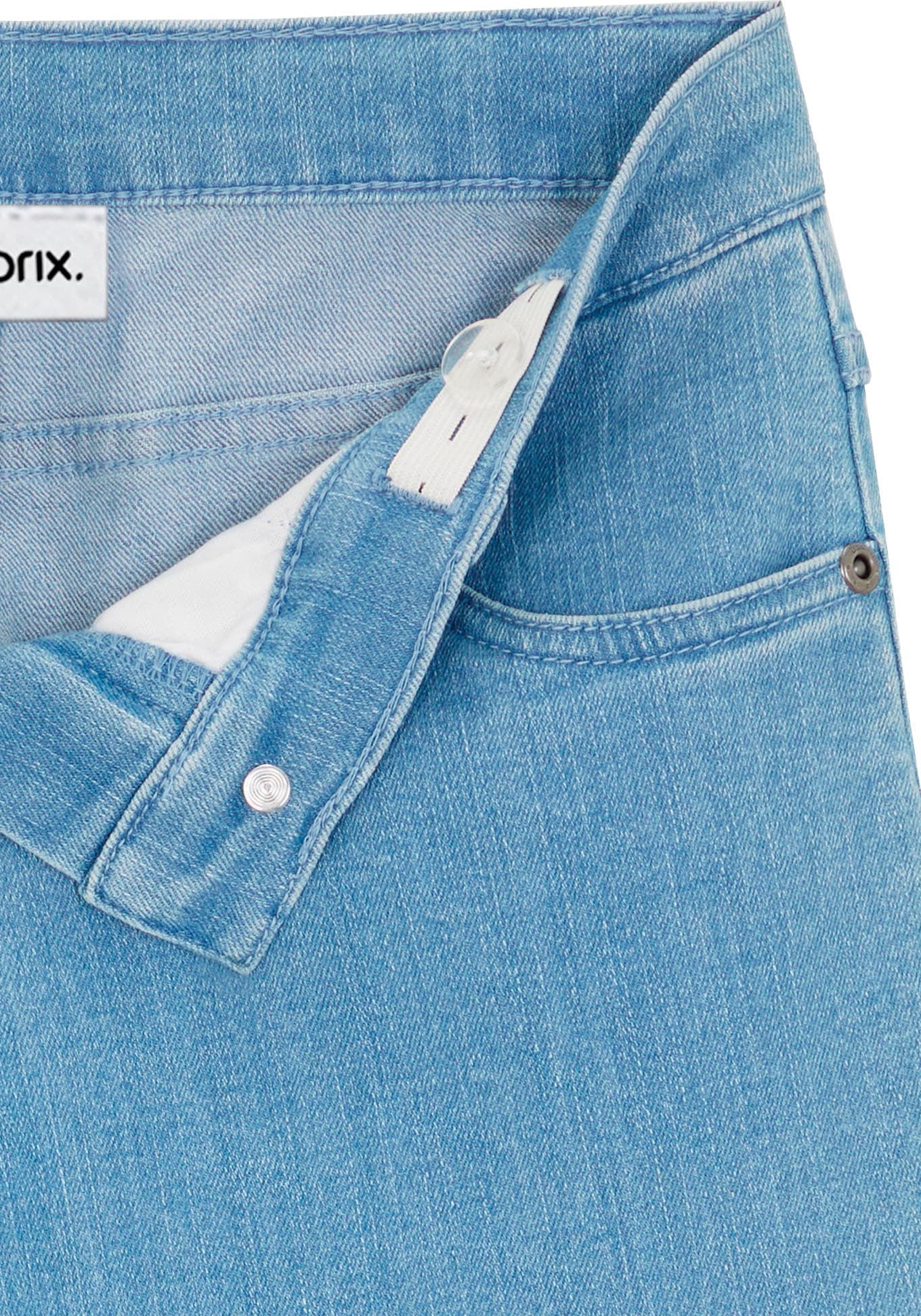 bonprix Jeans cargo »Weite Cargo-Jeans Mid Waist« Loose Fit, Mid Waist, mit aufgesetzten Taschen