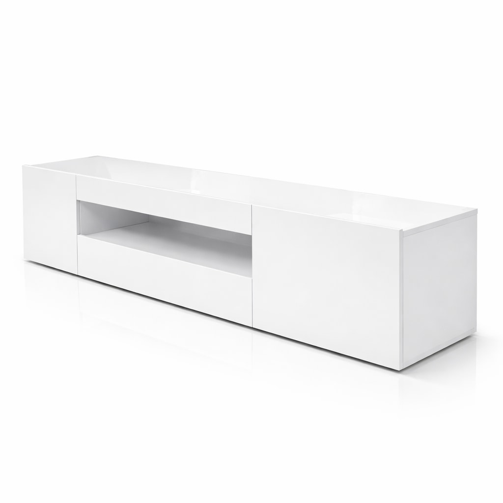 GOODproduct Lowboard »LORENZO 2, TV-Board, TV-Kommode, TV-Schrank, TV-Unterschrank, TV-Möbel« Modernes lackiertes Hochglanz TV-Board, grifflos, Breite 200 cm