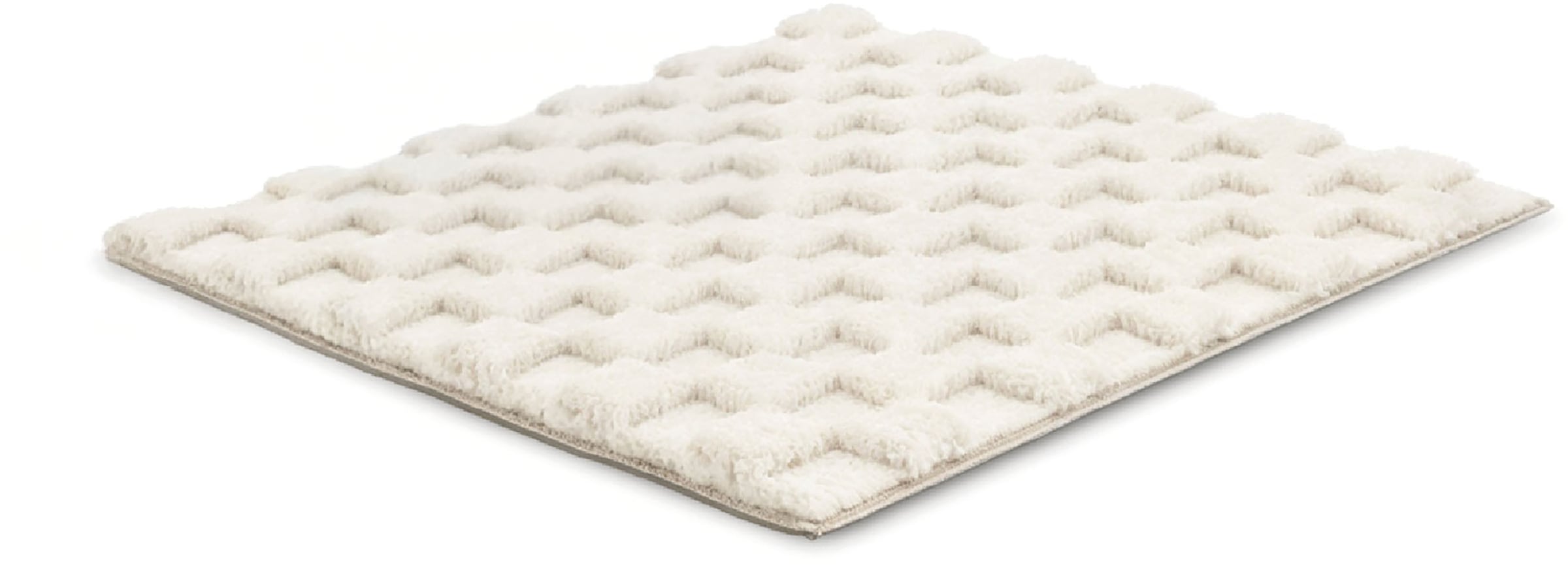 GOODproduct Tapis de bain »Naala, Badvorleger, Badezimmer Teppich, sehr weich« Höhe 20 mm Karo-Muster, auch als 2-teiliges Set erhältlich, Made in Europe