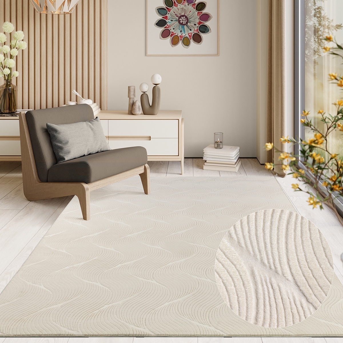 the carpet Tapis »Rio« Rectangulaire 8 mm Höhe tapis de salon doux antidérapant effet 3D