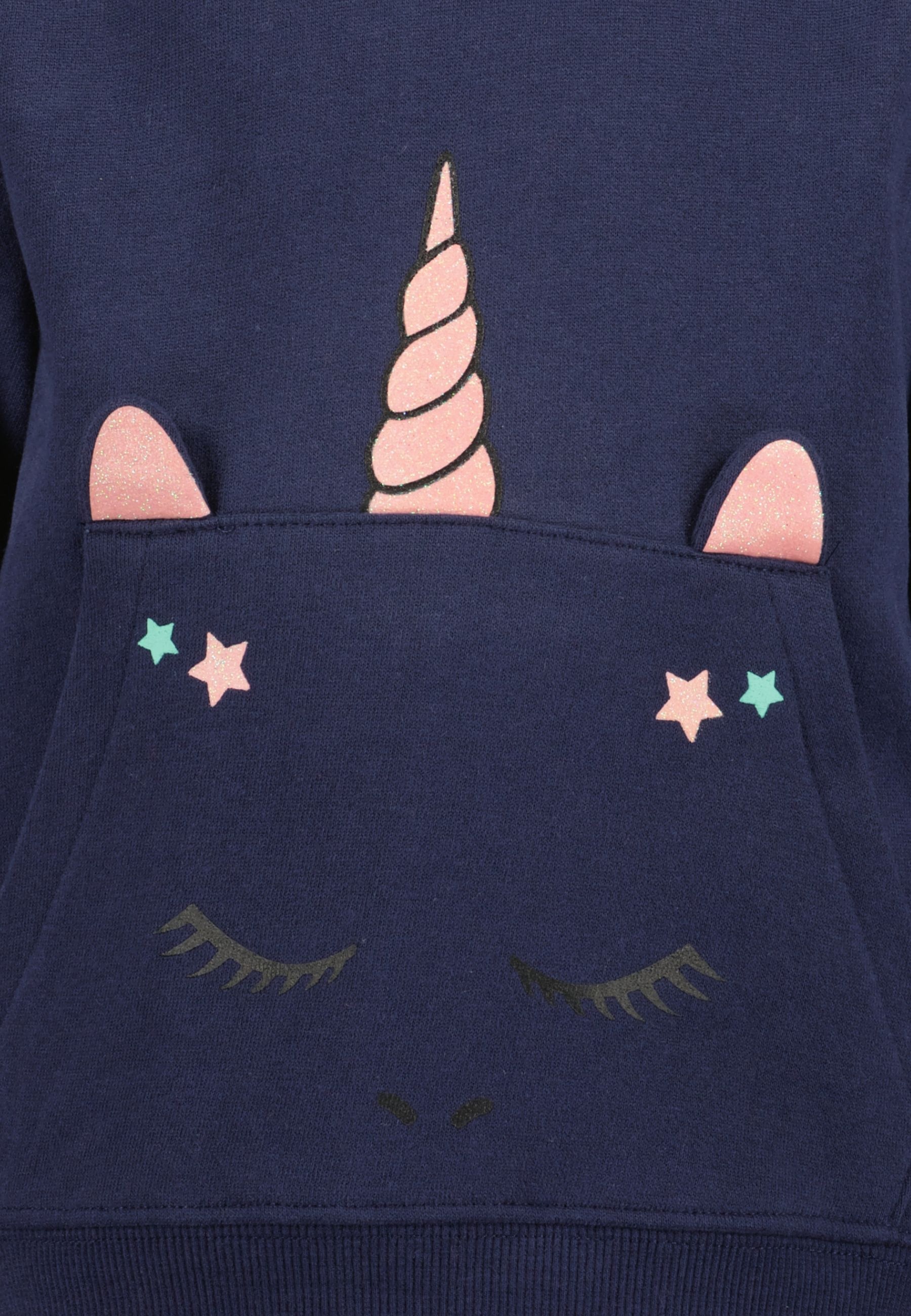 Blue Seven Sweat à capuche , mit tollem Einhorn-Motiv
