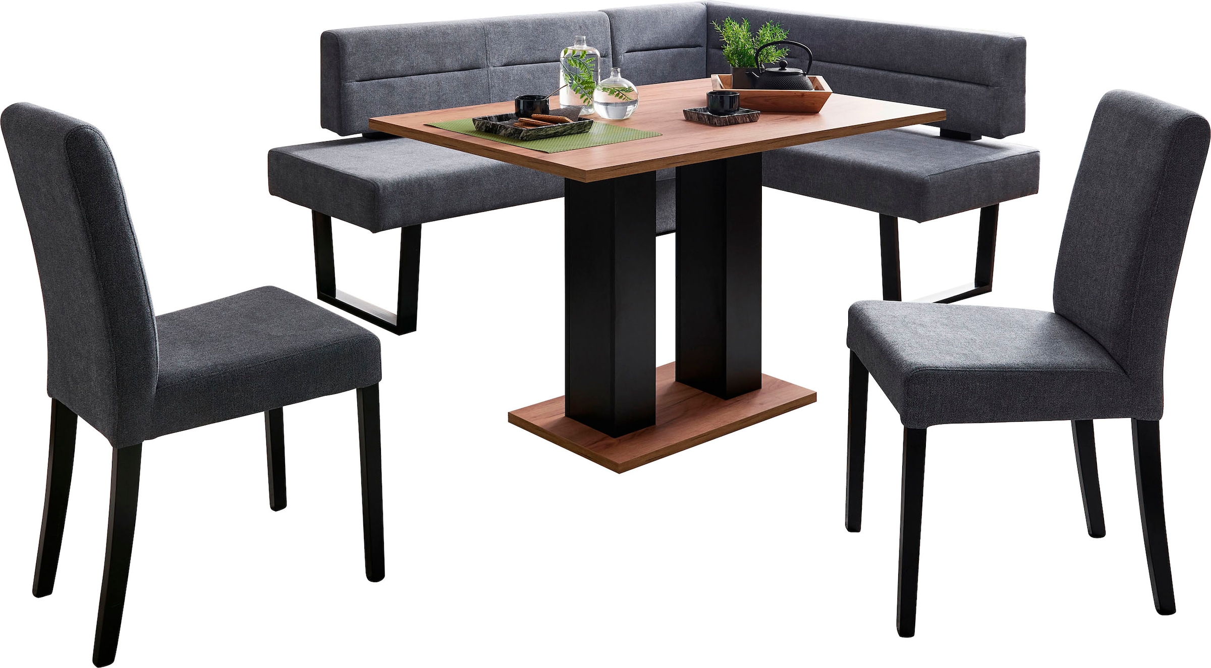 massivline&more Ensemble de bancs d'angle »Martina« 5 cuis tlg. librement positionnable dans la pièce